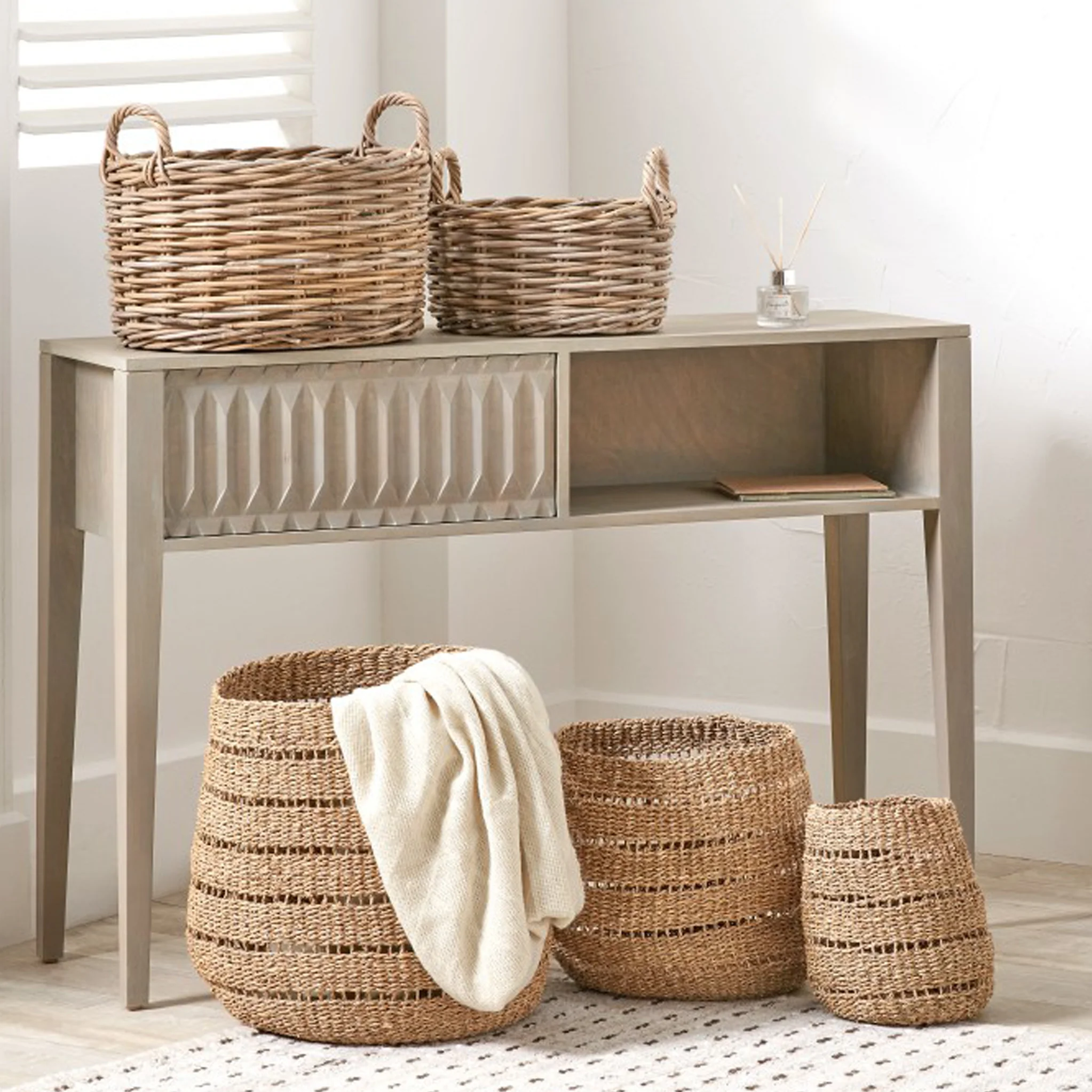 Kubu Oval Baskets Set of 2 - Image 7