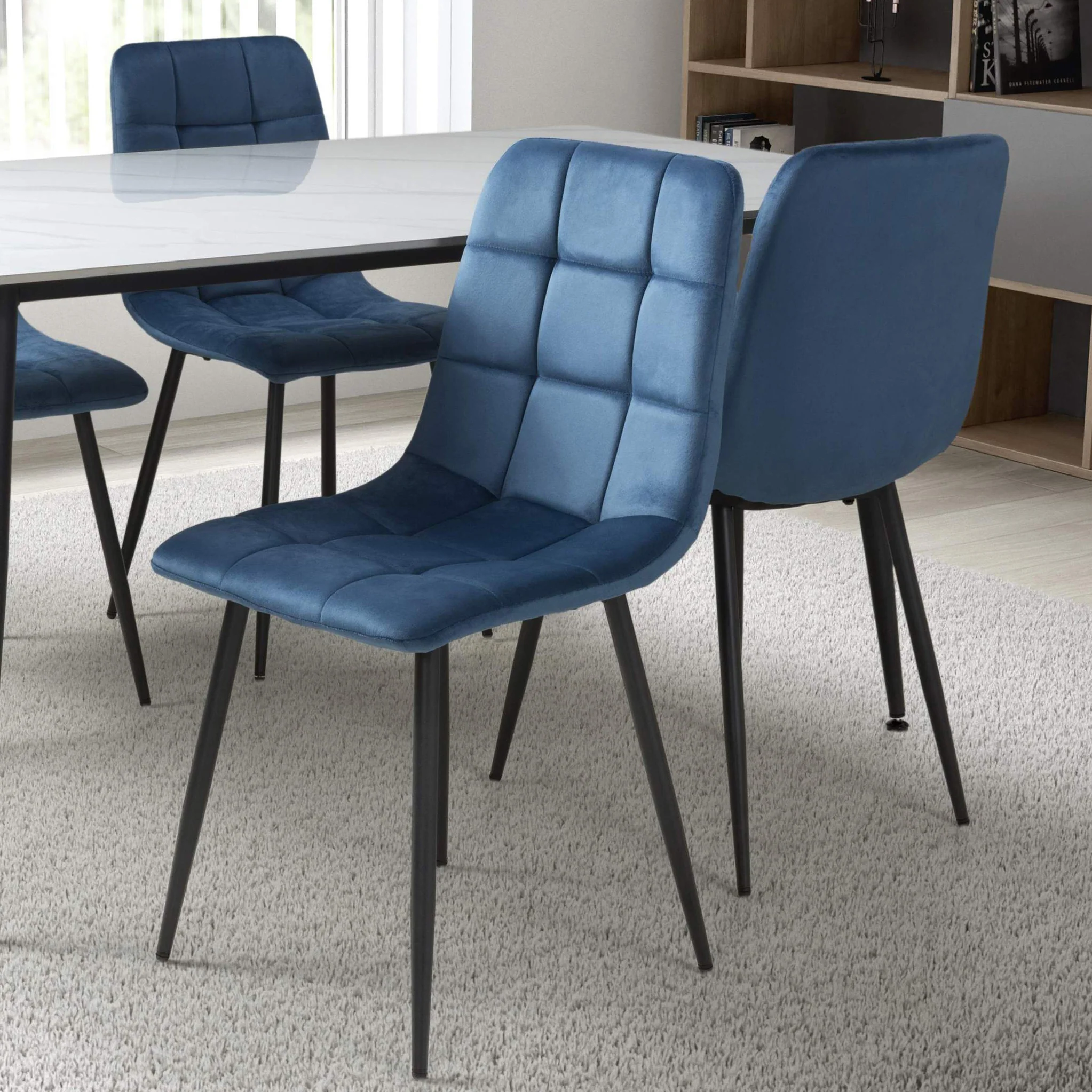 Kynan Brushed Velvet Dining Chair - Image 10