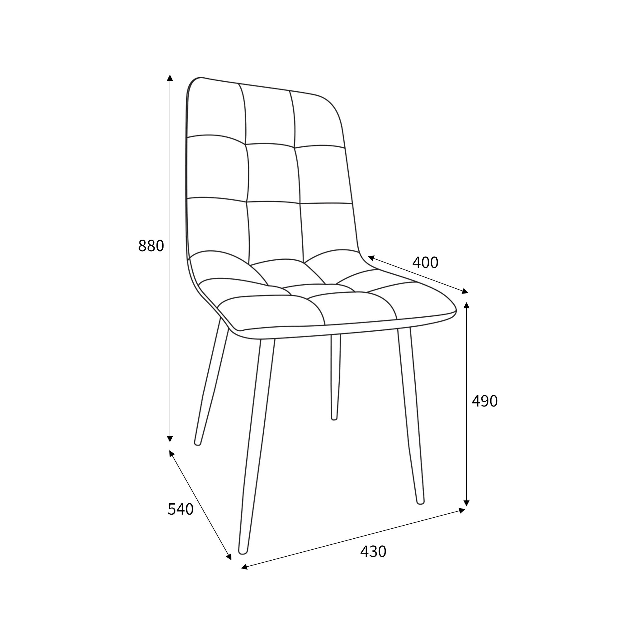 Kynan Brushed Velvet Dining Chair - Image 15