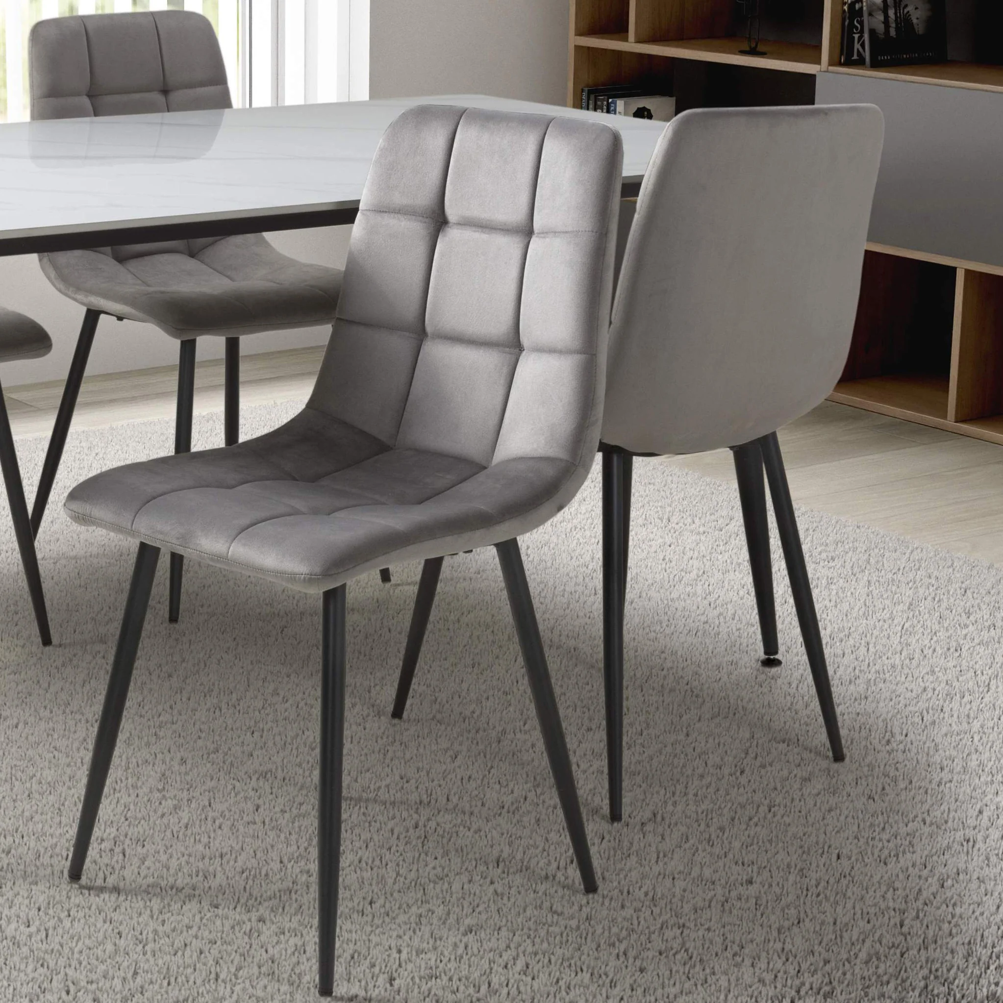 Kynan Brushed Velvet Dining Chair - Image 2