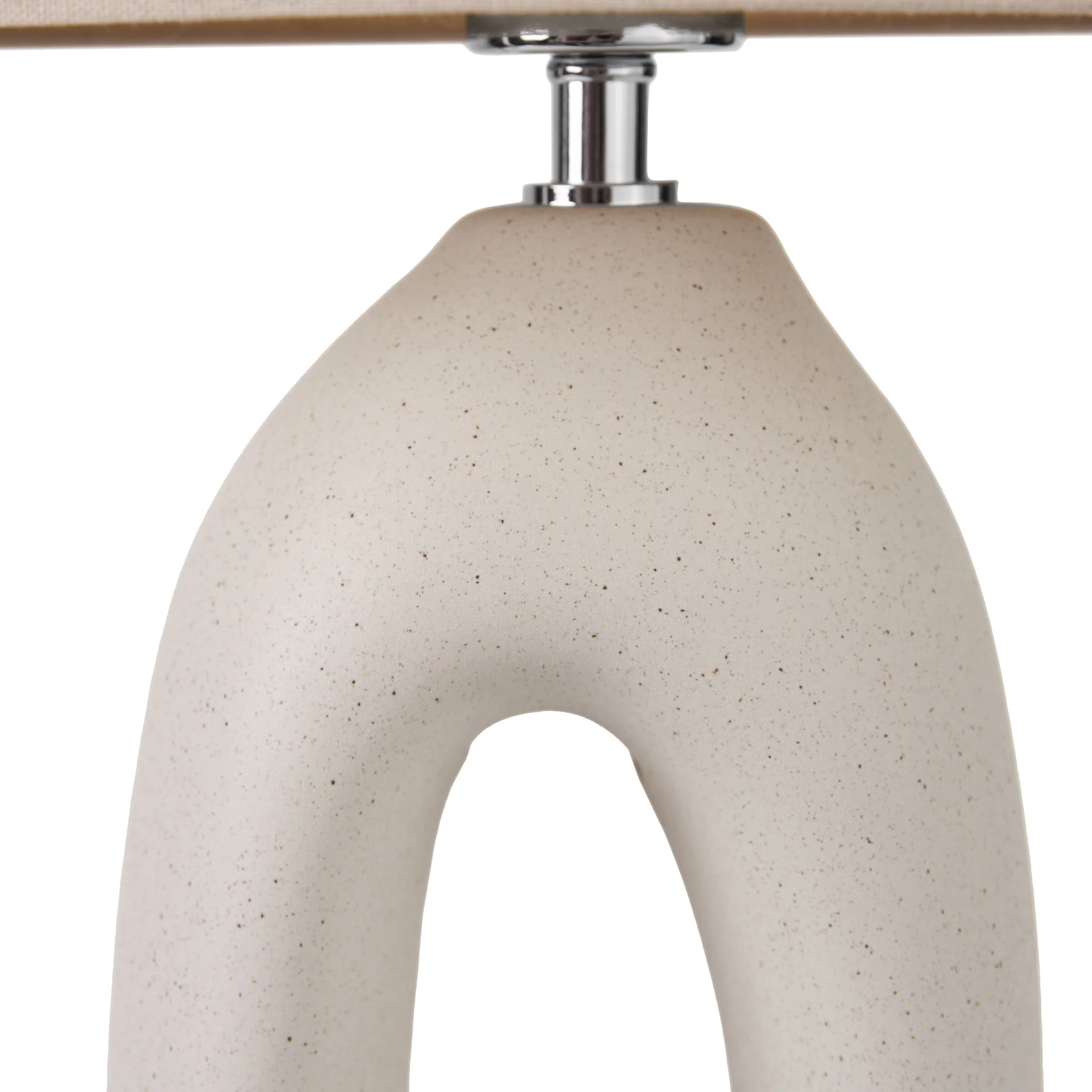 Laila Natural Organic Tall Ceramic Table Lamp - Image 6