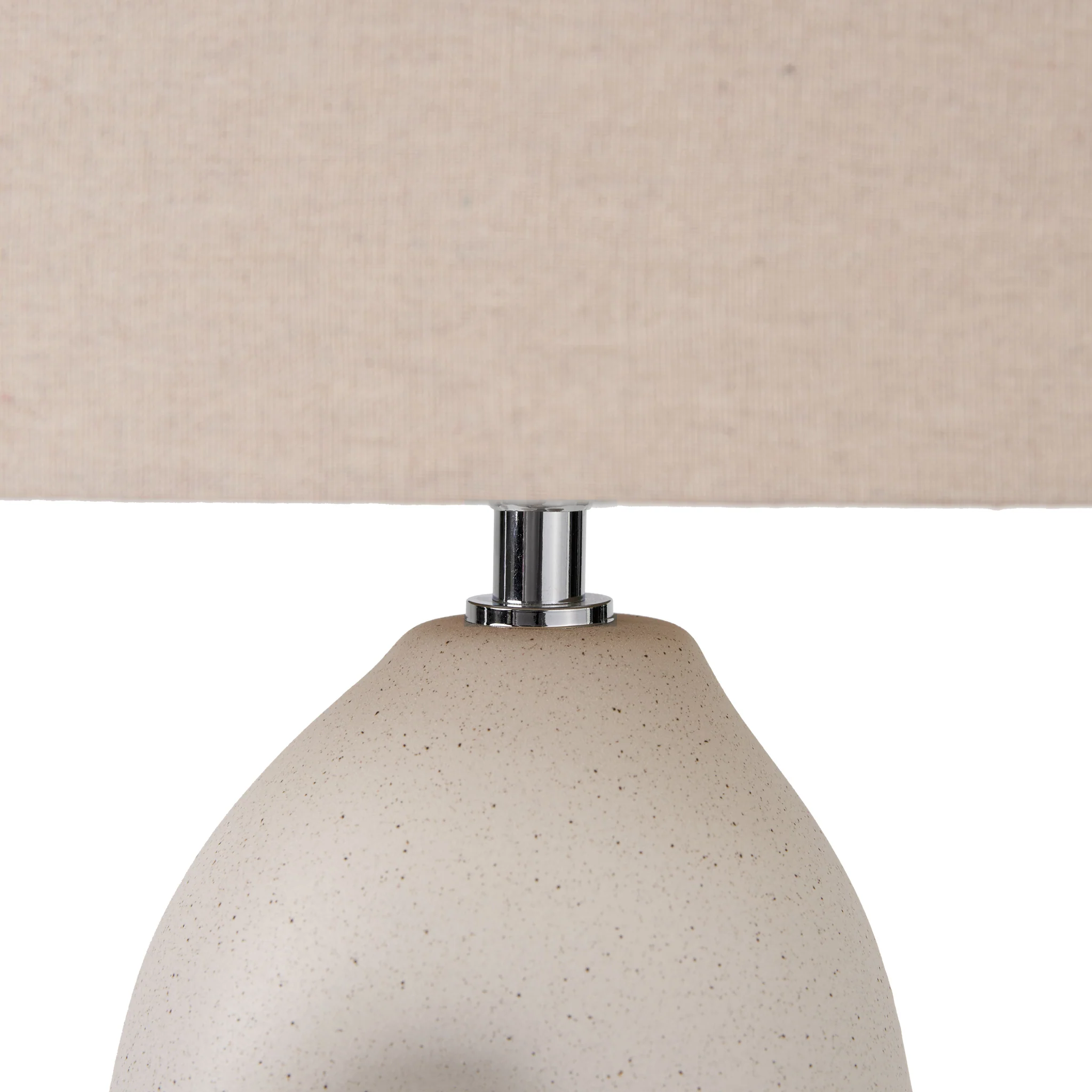 Laila Natural Organic Tall Ceramic Table Lamp - Image 7