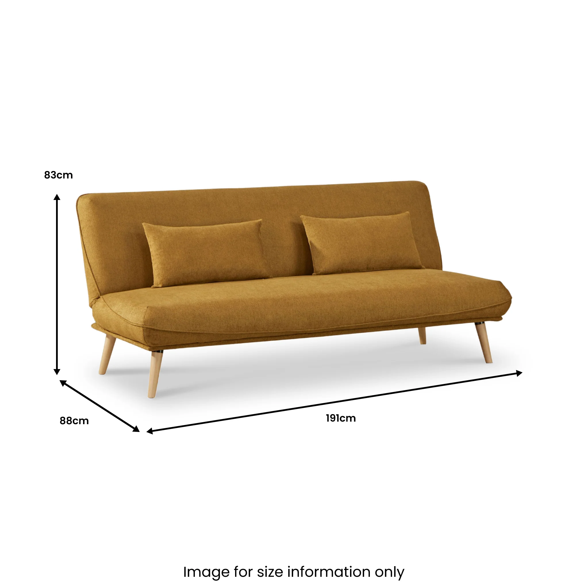 Lancell 3 Seater Clik-Clak Sofa Bed - Image 12
