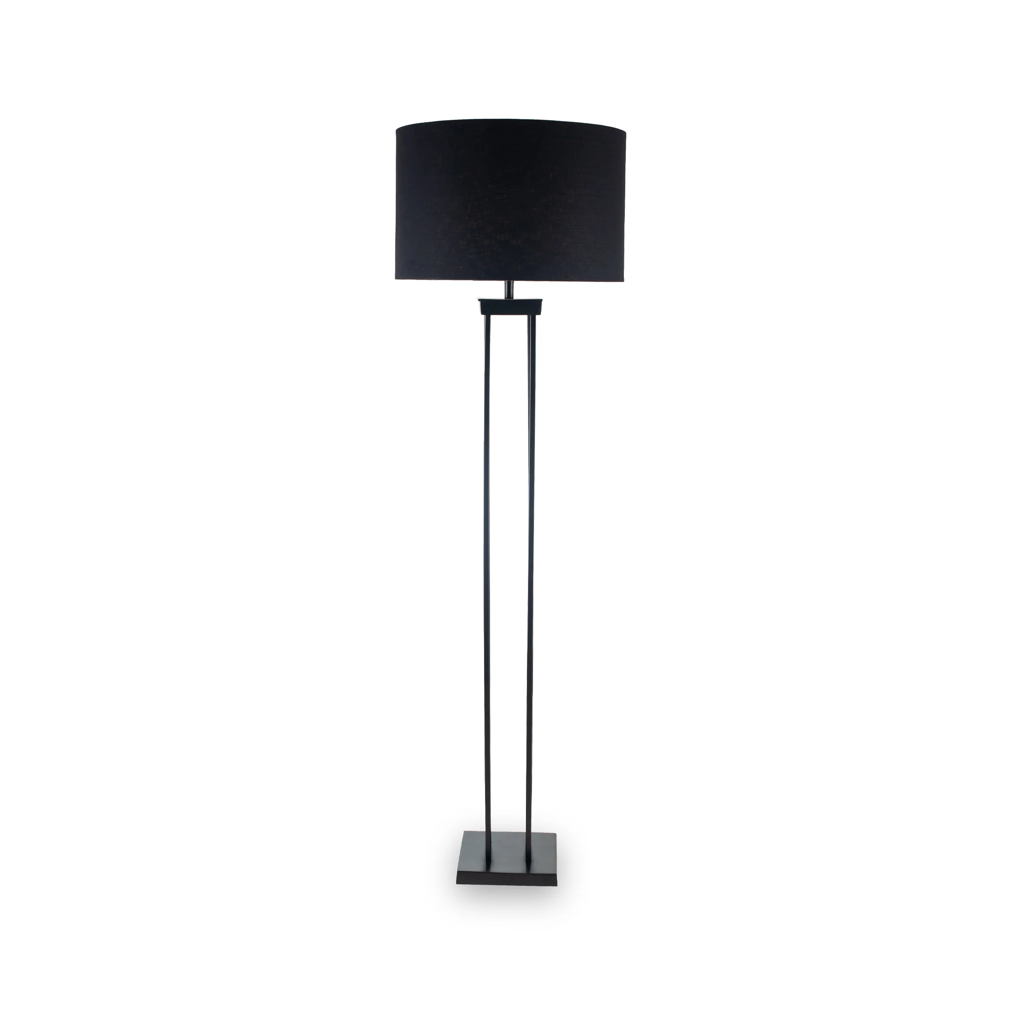 Langston Matt Black Metal Four Post Floor Lamp - Image 3