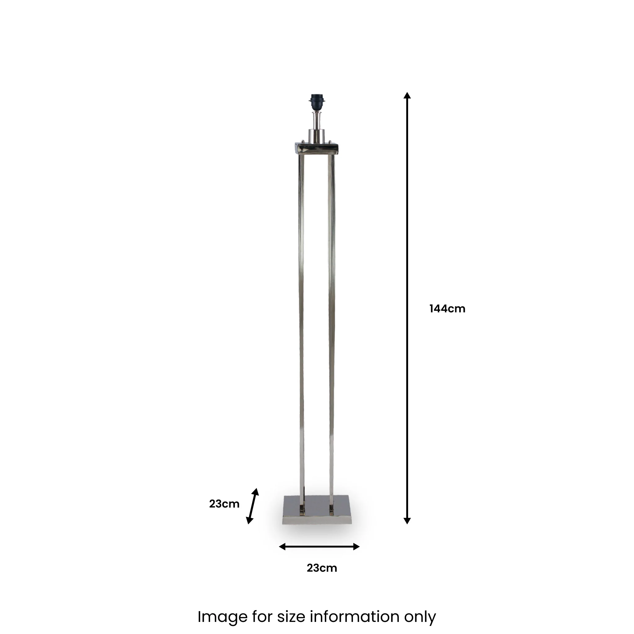 Langston Nickel 4 Post Floor Lamp - Image 4