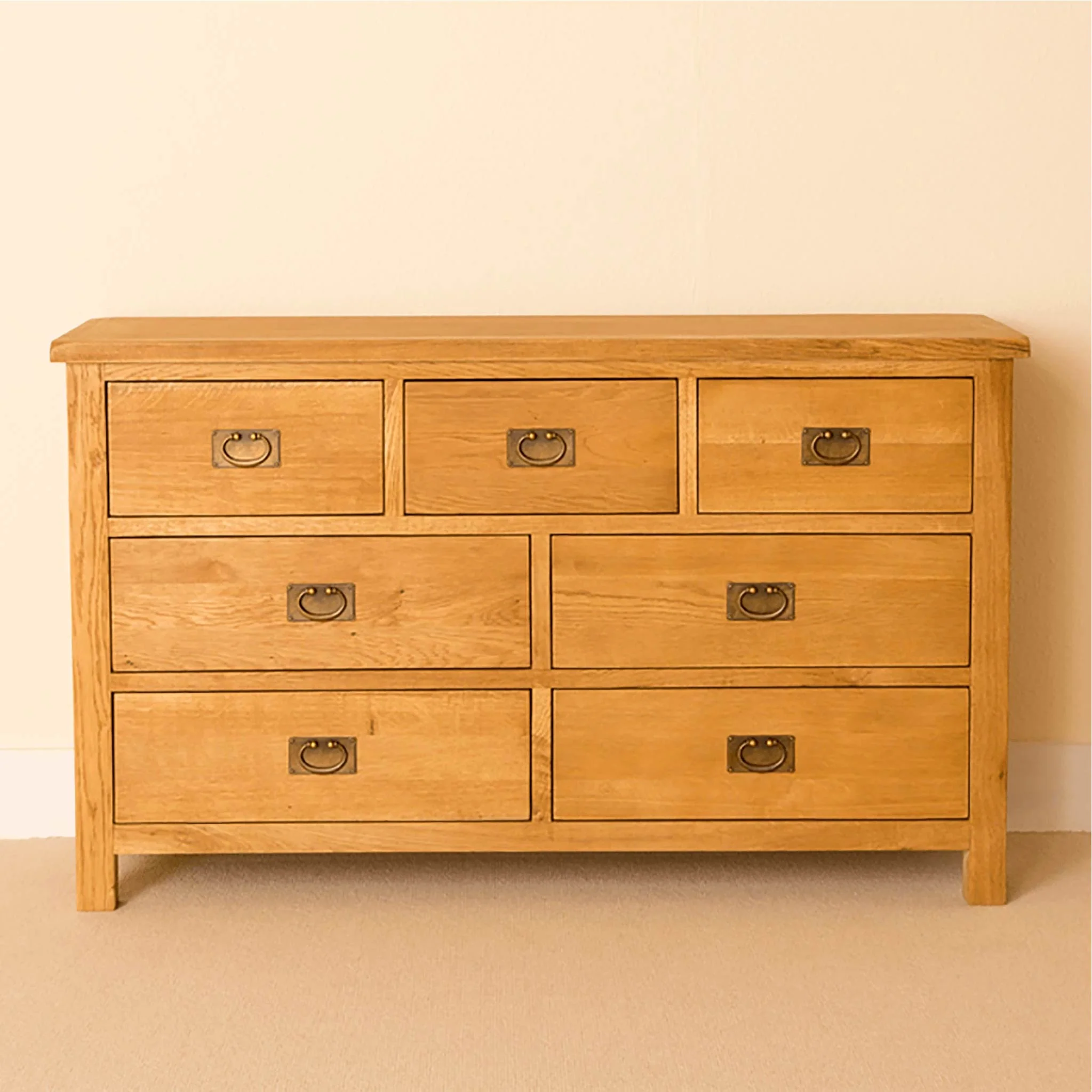 Lanner Oak 3 over 4 Drawer Chest - Image 2