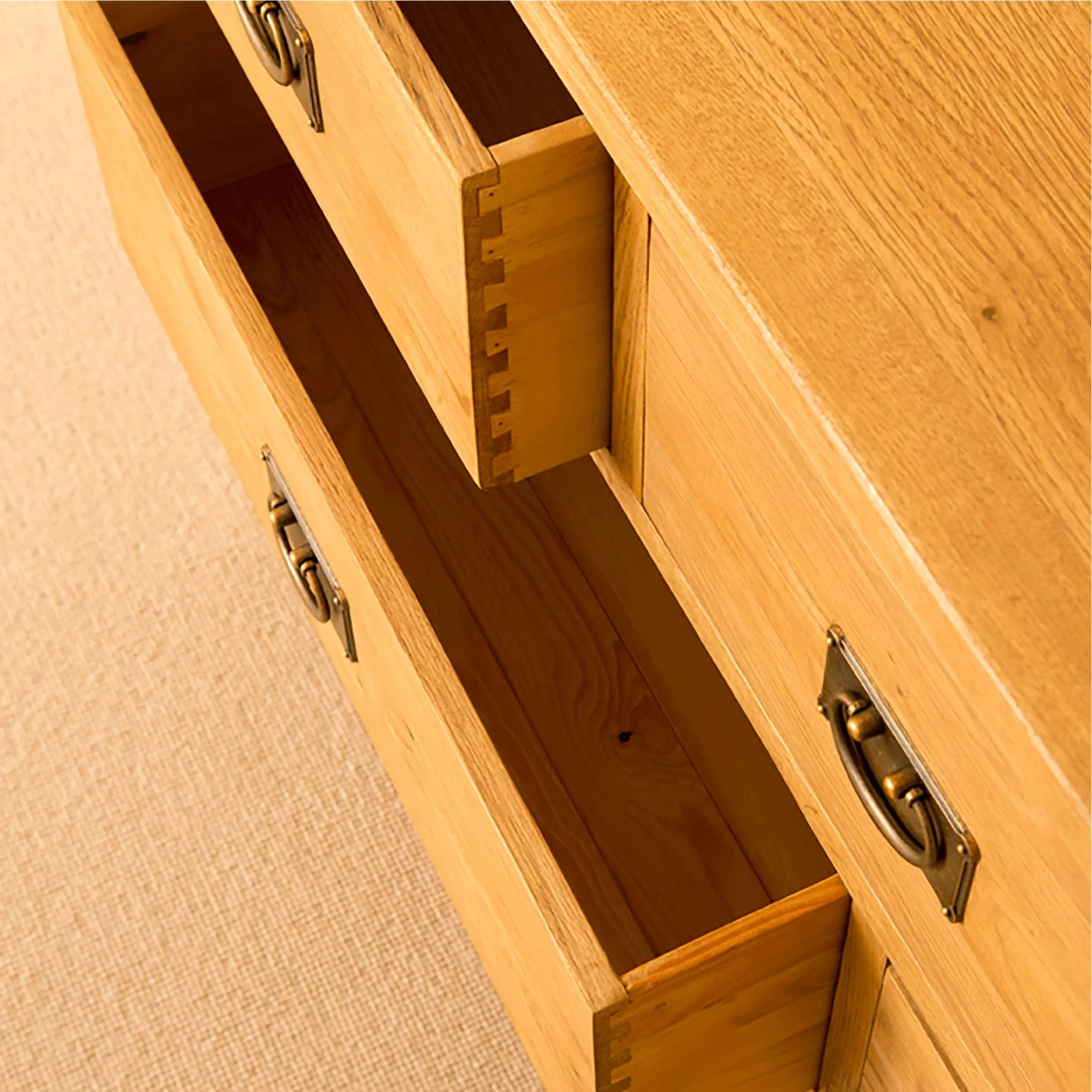 Lanner Oak 3 over 4 Drawer Chest - Image 5