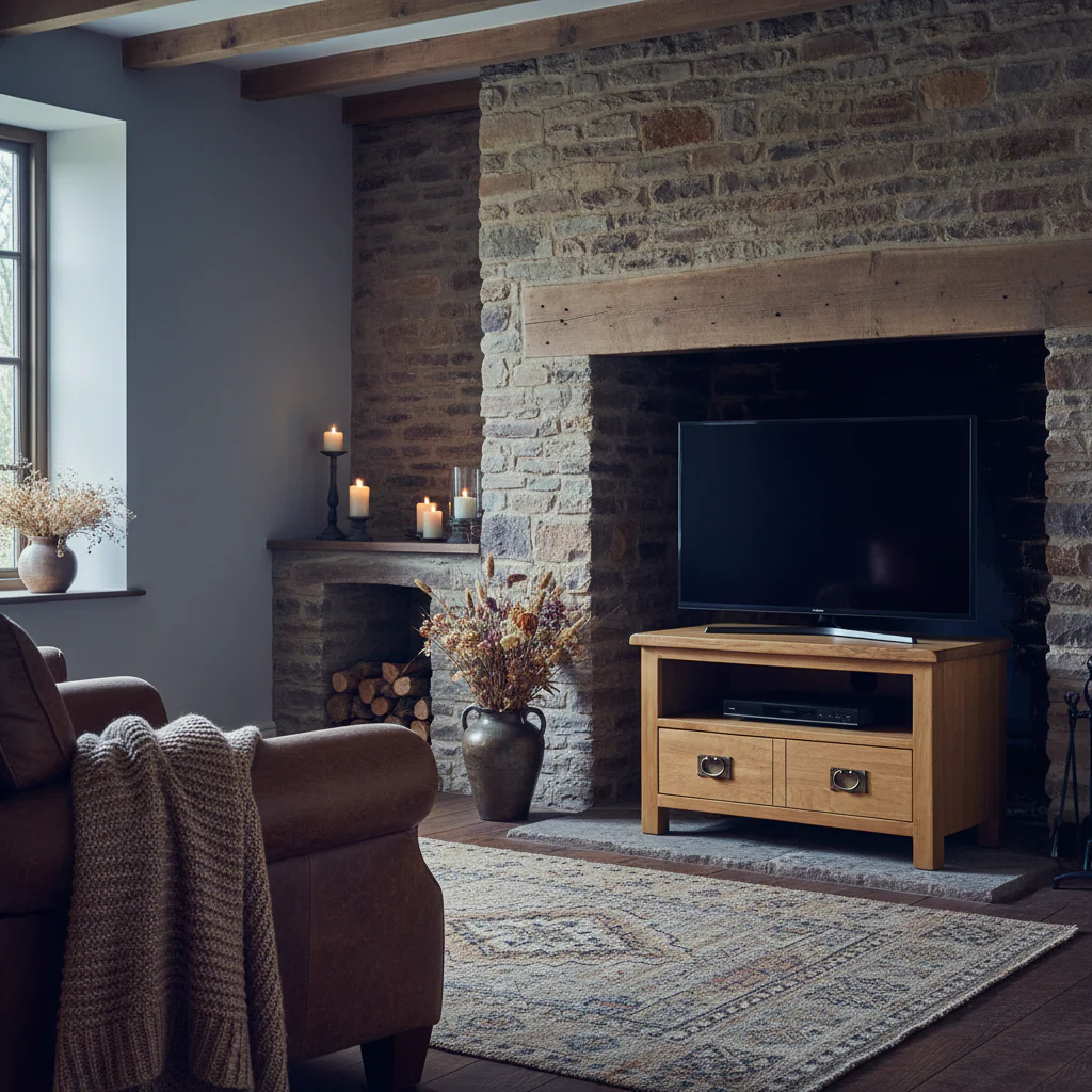 Lanner Oak 80cm TV Stand - Image 2