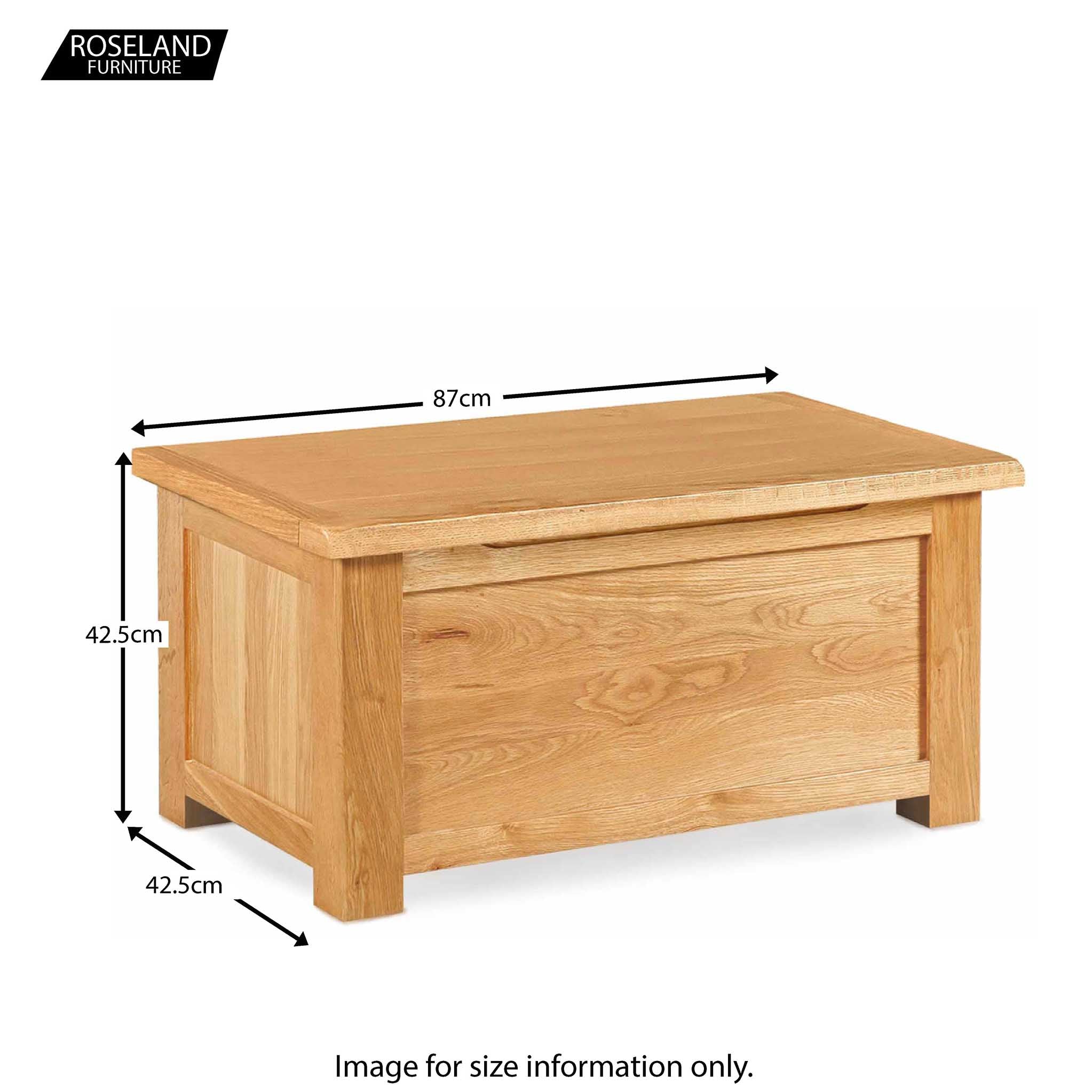 Lanner Oak Blanket Box - Image 4