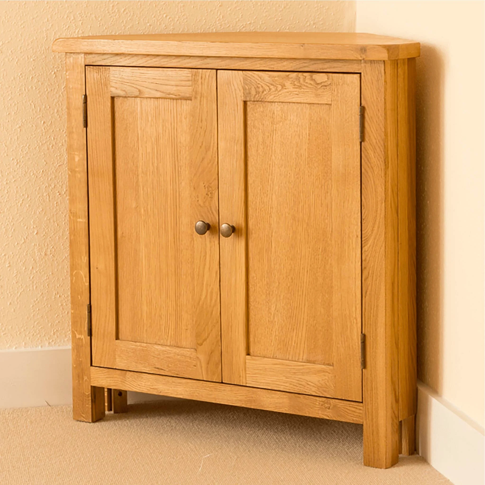 Lanner Oak Corner Cupboard - Image 4