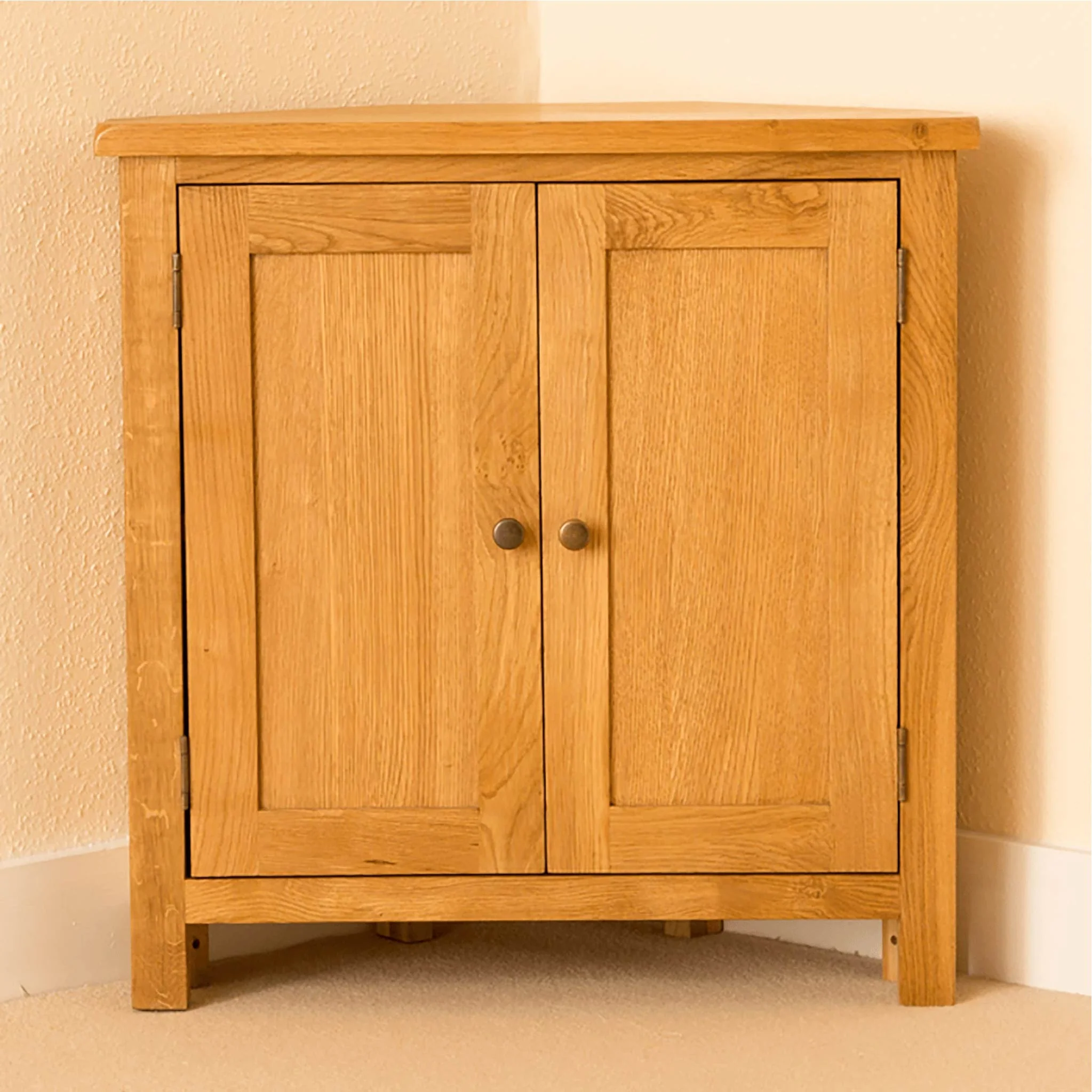 Lanner Oak Corner Cupboard - Image 5