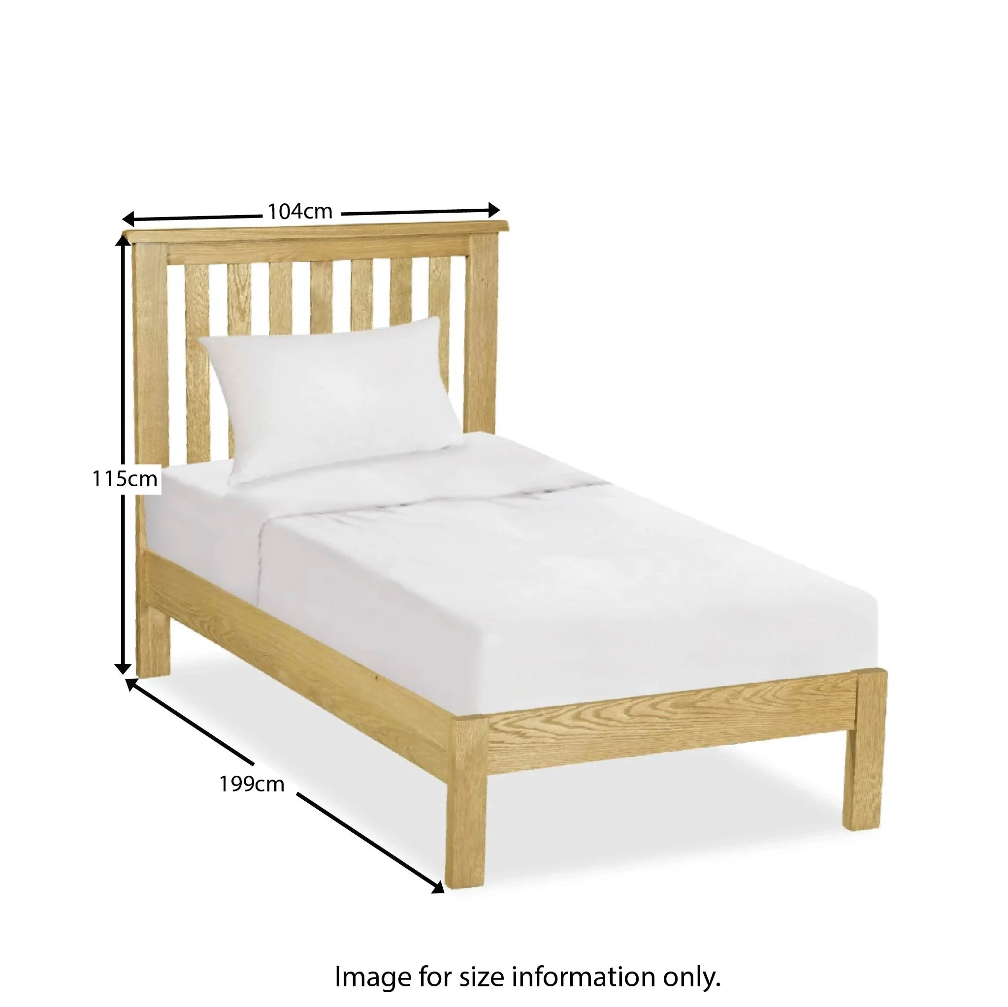 Lanner Oak Bed Frame - Image 5