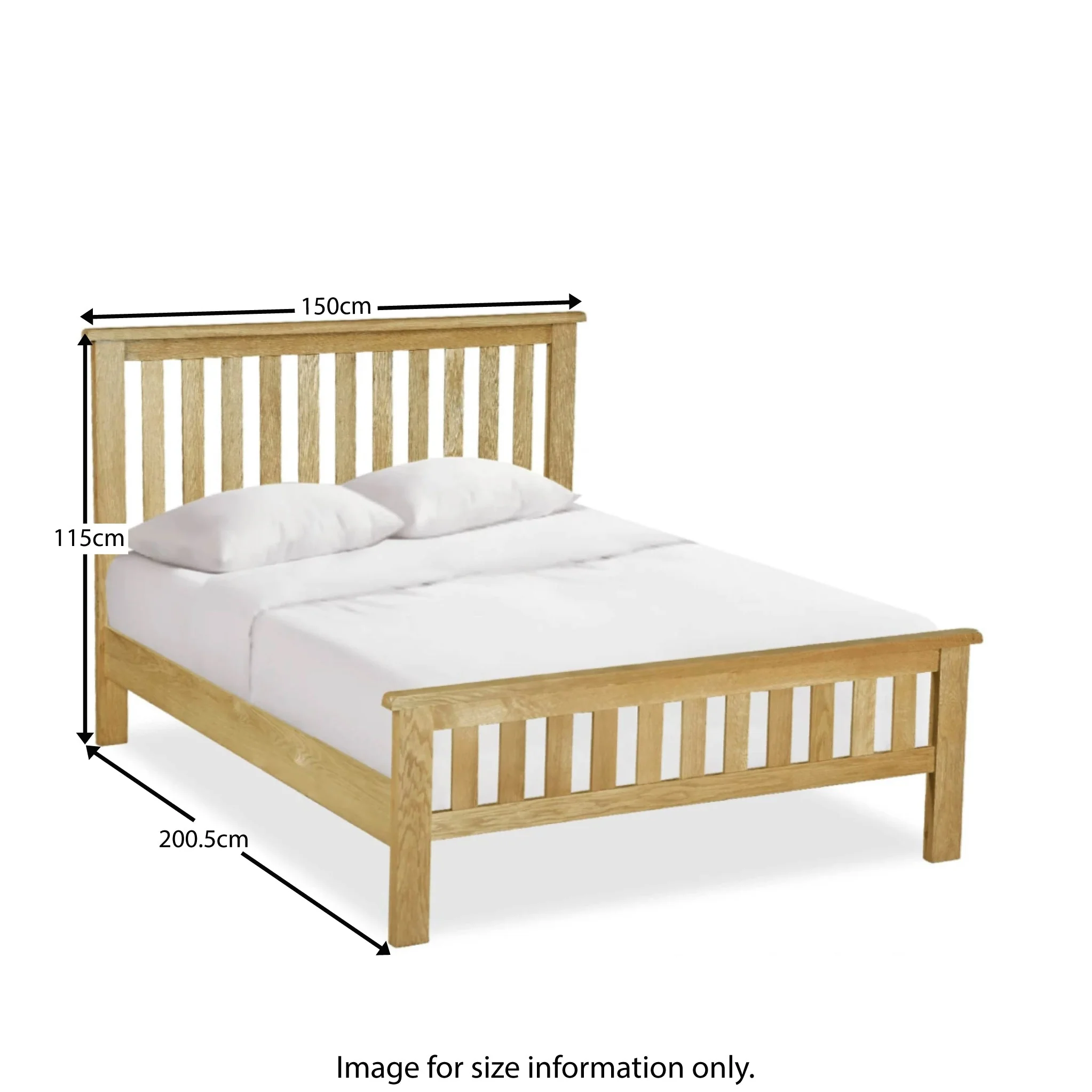 Lanner Oak Bed Frame - Image 8