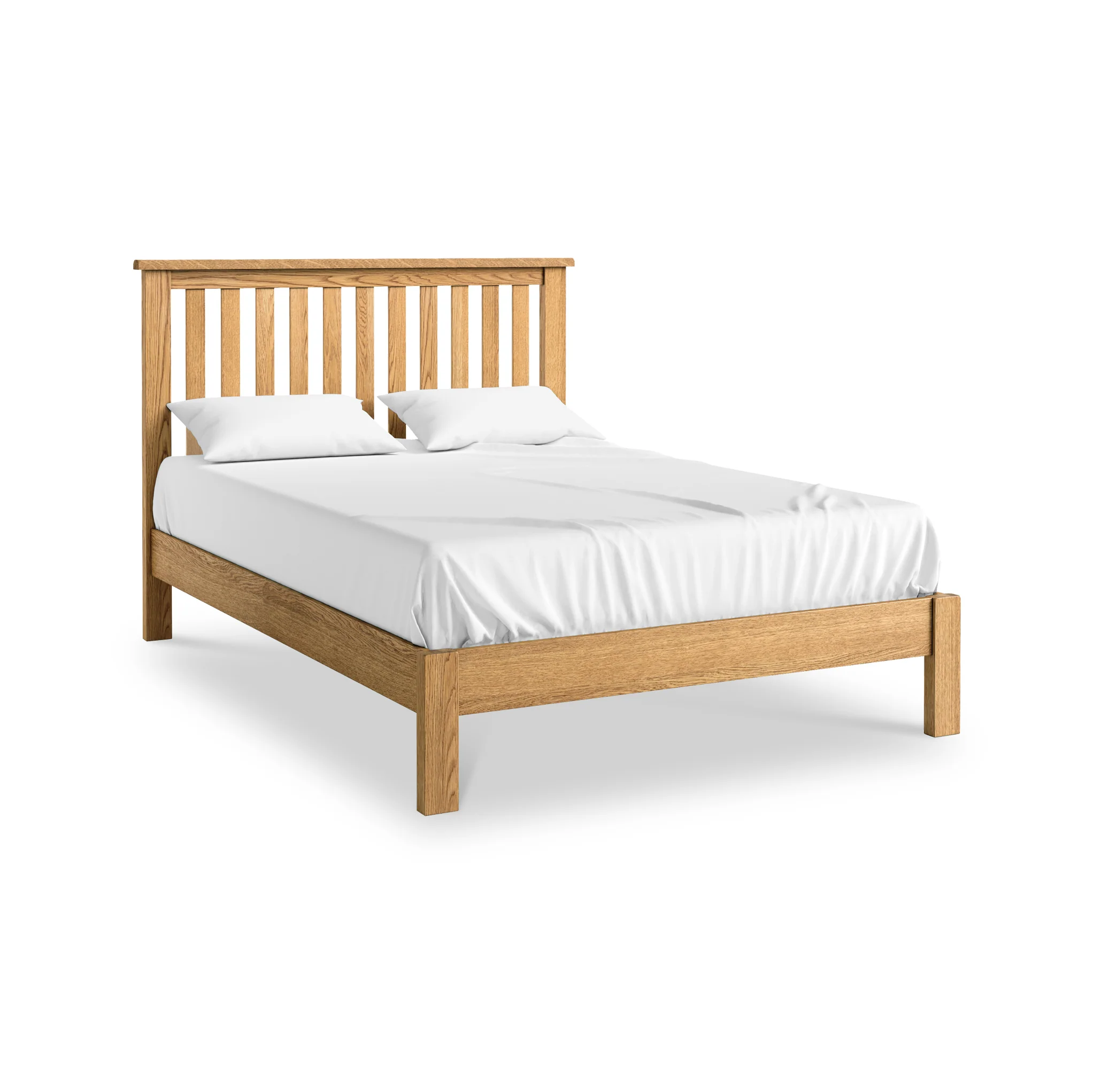 Lanner Oak Low Foot End Bed Frame - Image 2