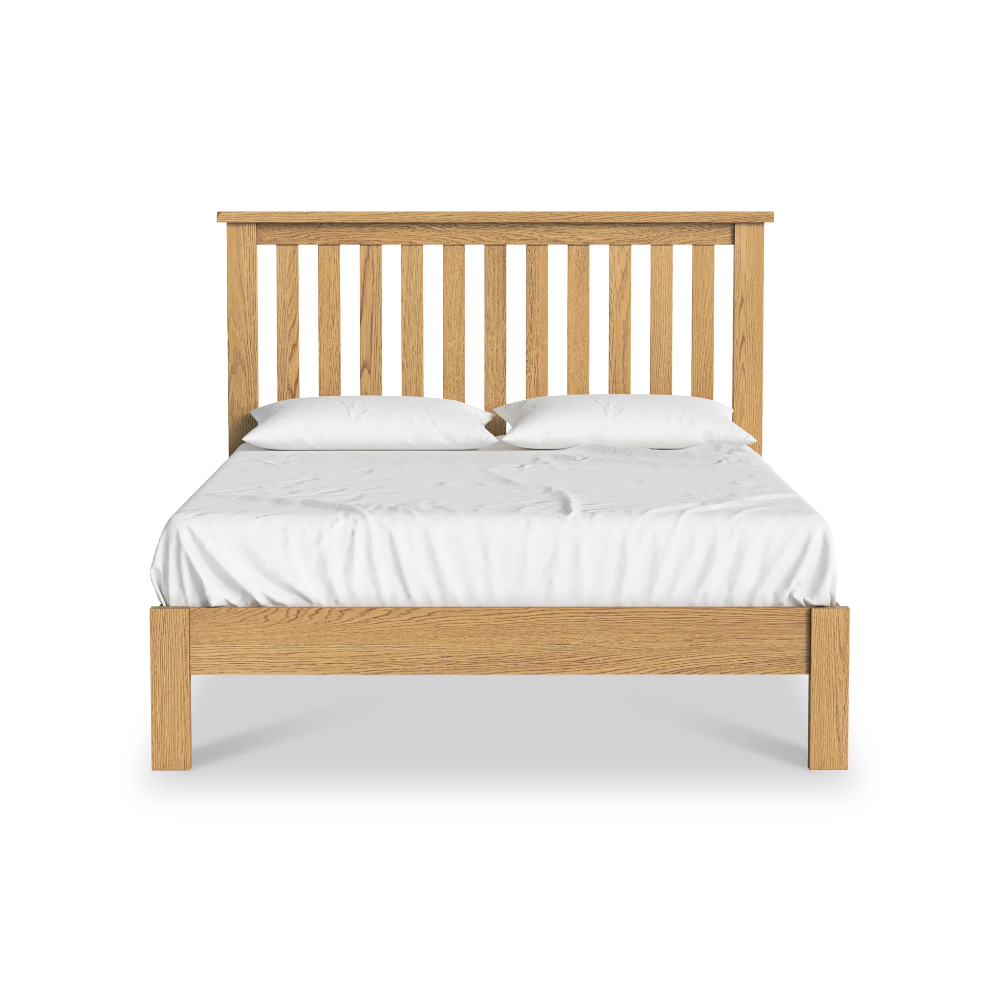 Lanner Oak Low Foot End Bed Frame - Image 3