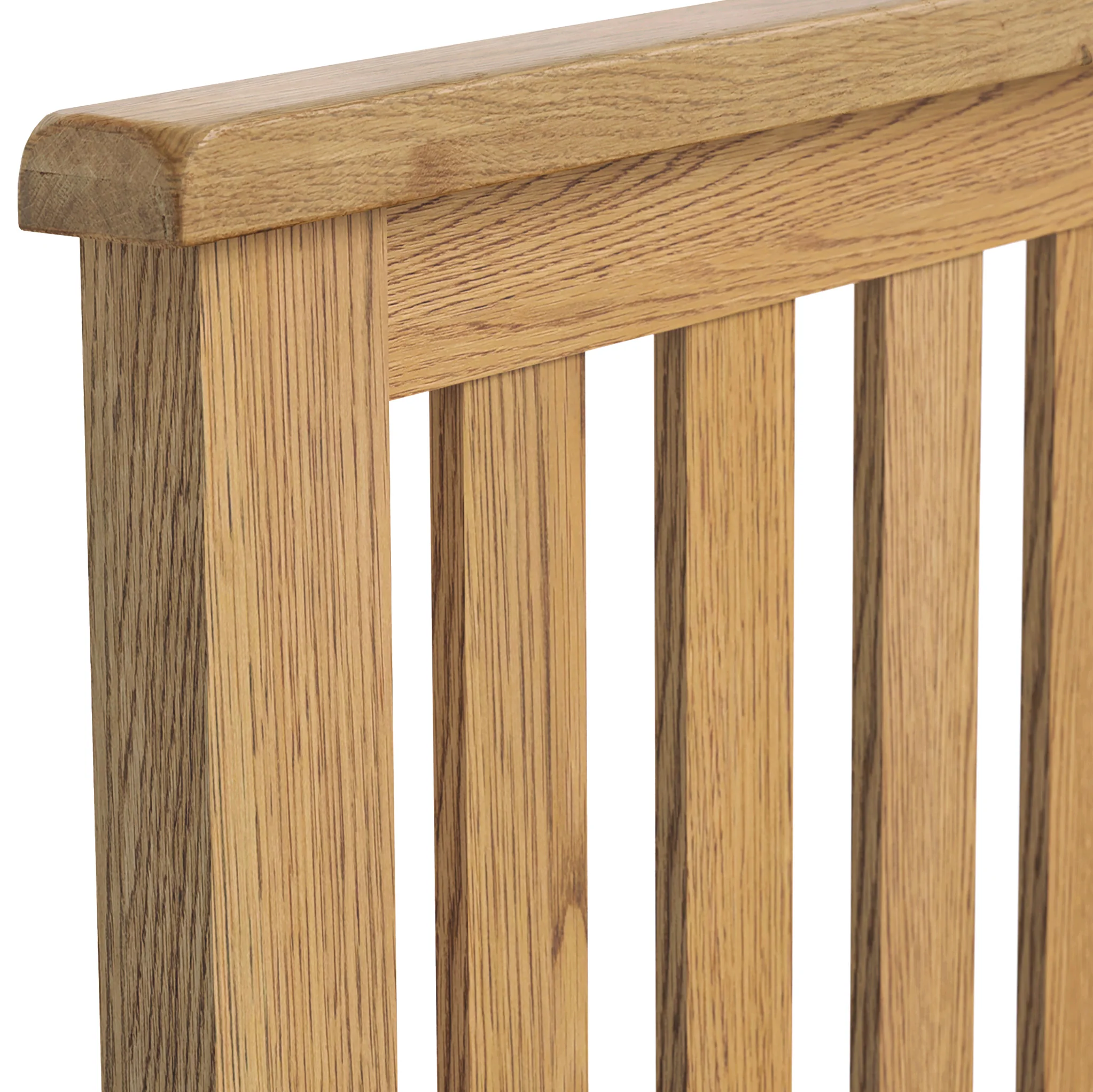 Lanner Oak Low Foot End Bed Frame - Image 4