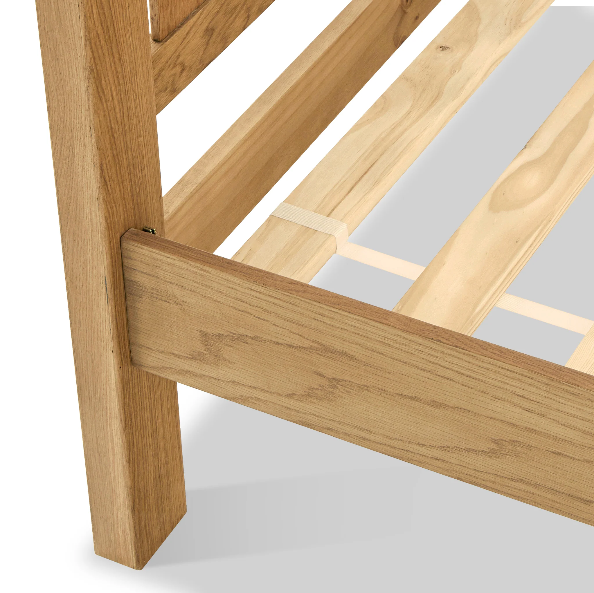Lanner Oak Low Foot End Bed Frame - Image 5