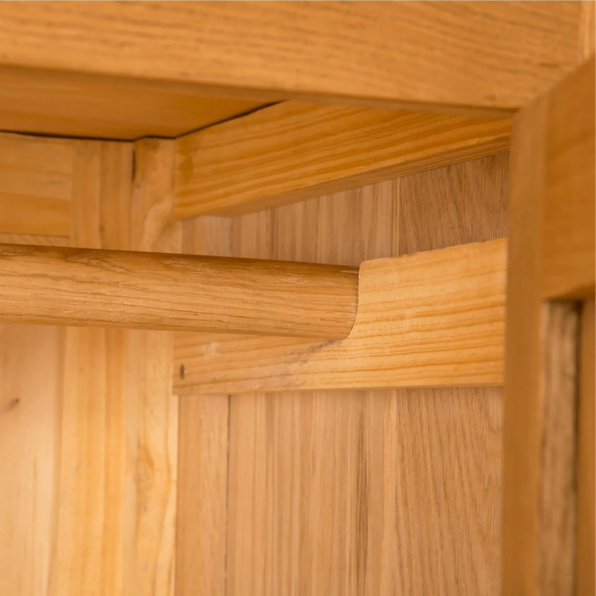 Lanner Oak Triple Wardrobe & Drawers - Image 10