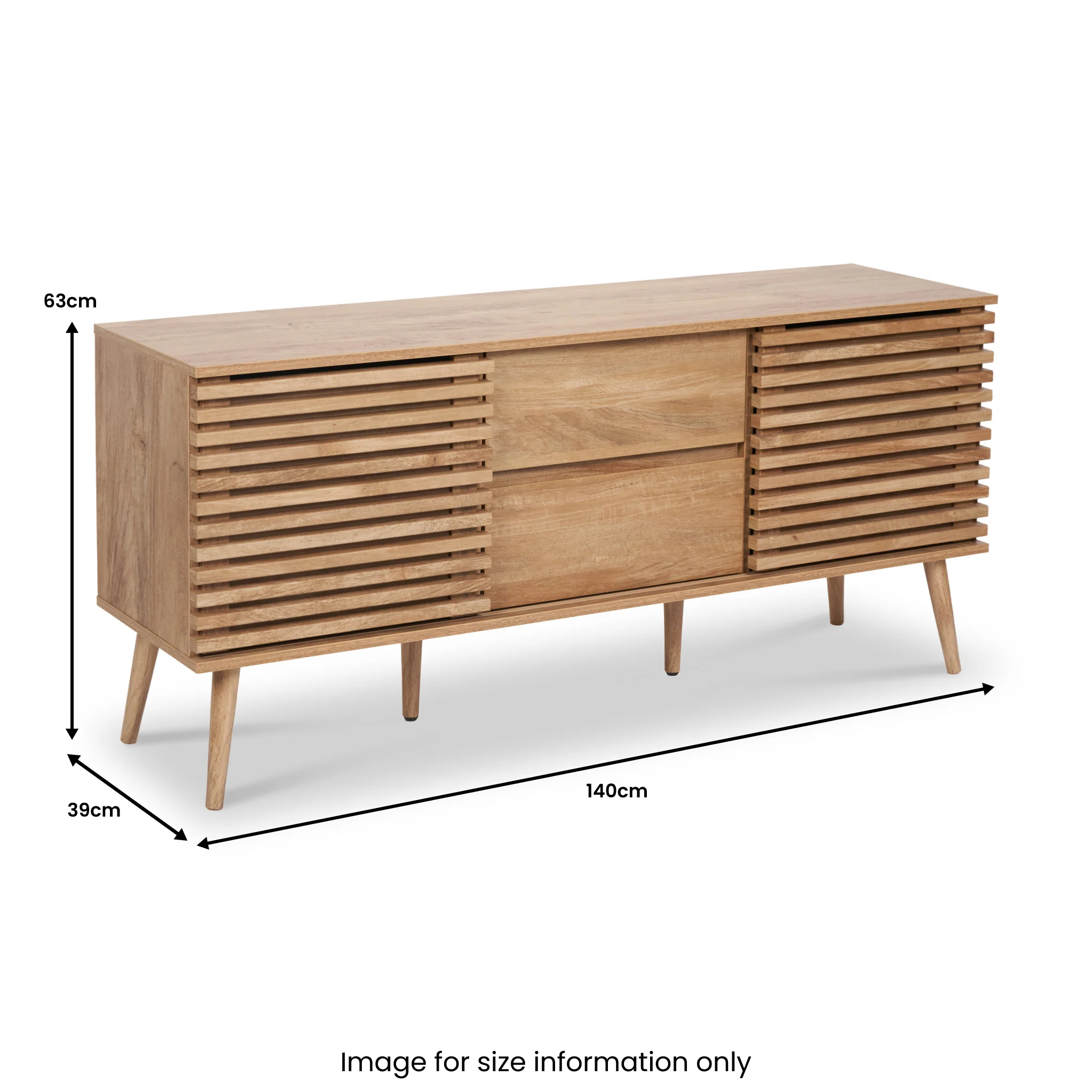 Larvik Slatted Eucalyptus Sideboard - Image 10