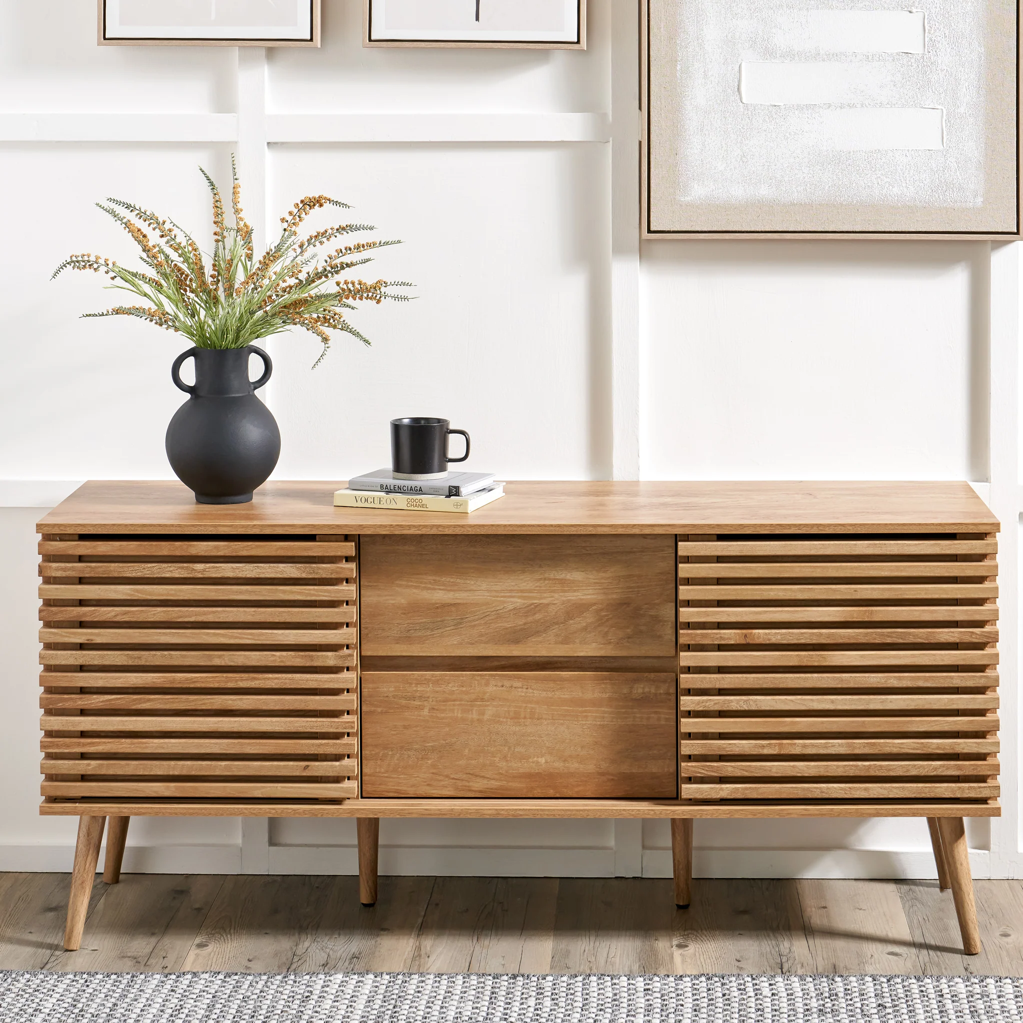 Larvik Slatted Eucalyptus Sideboard - Image 2