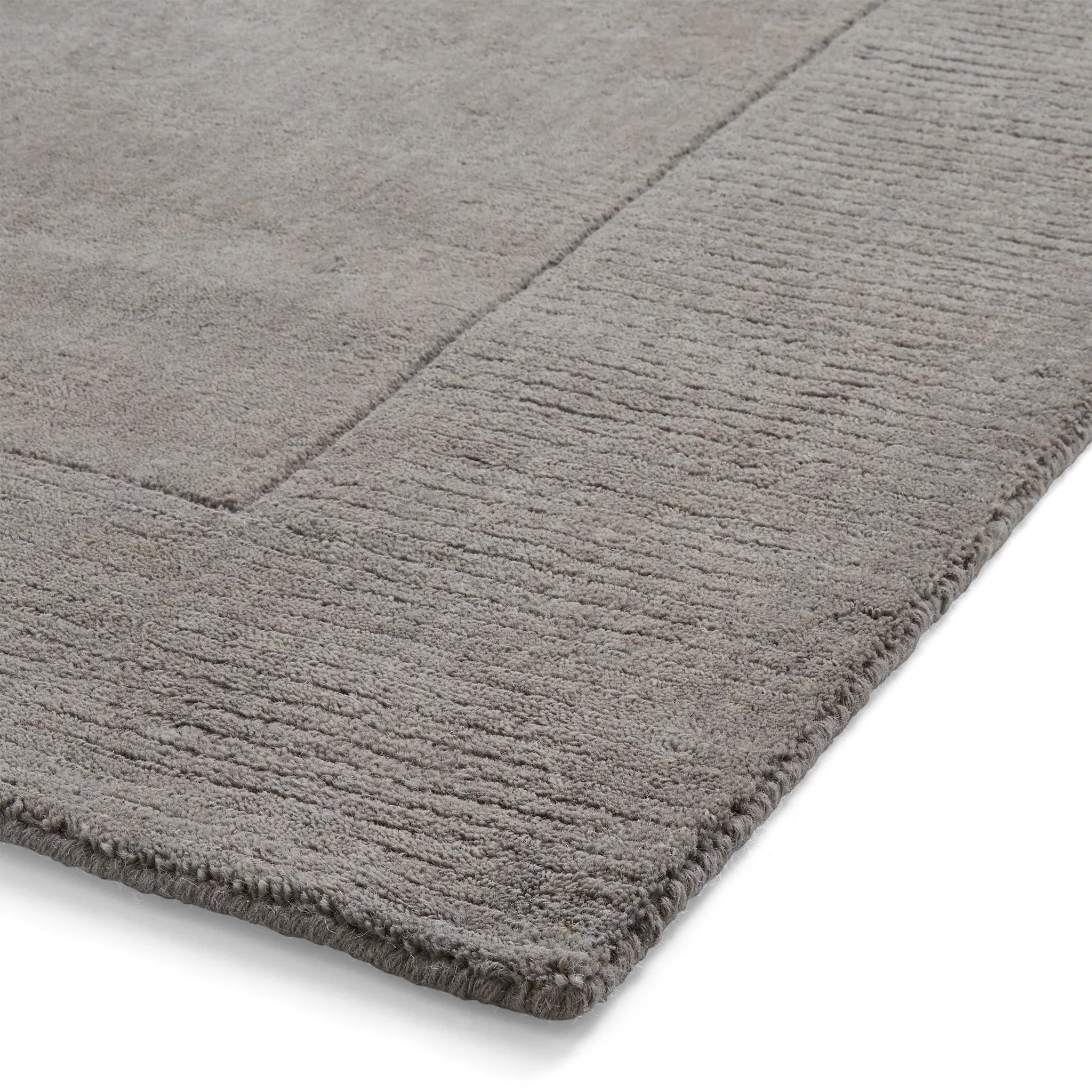 Lauder Plain Wool Border Rug - Image 14