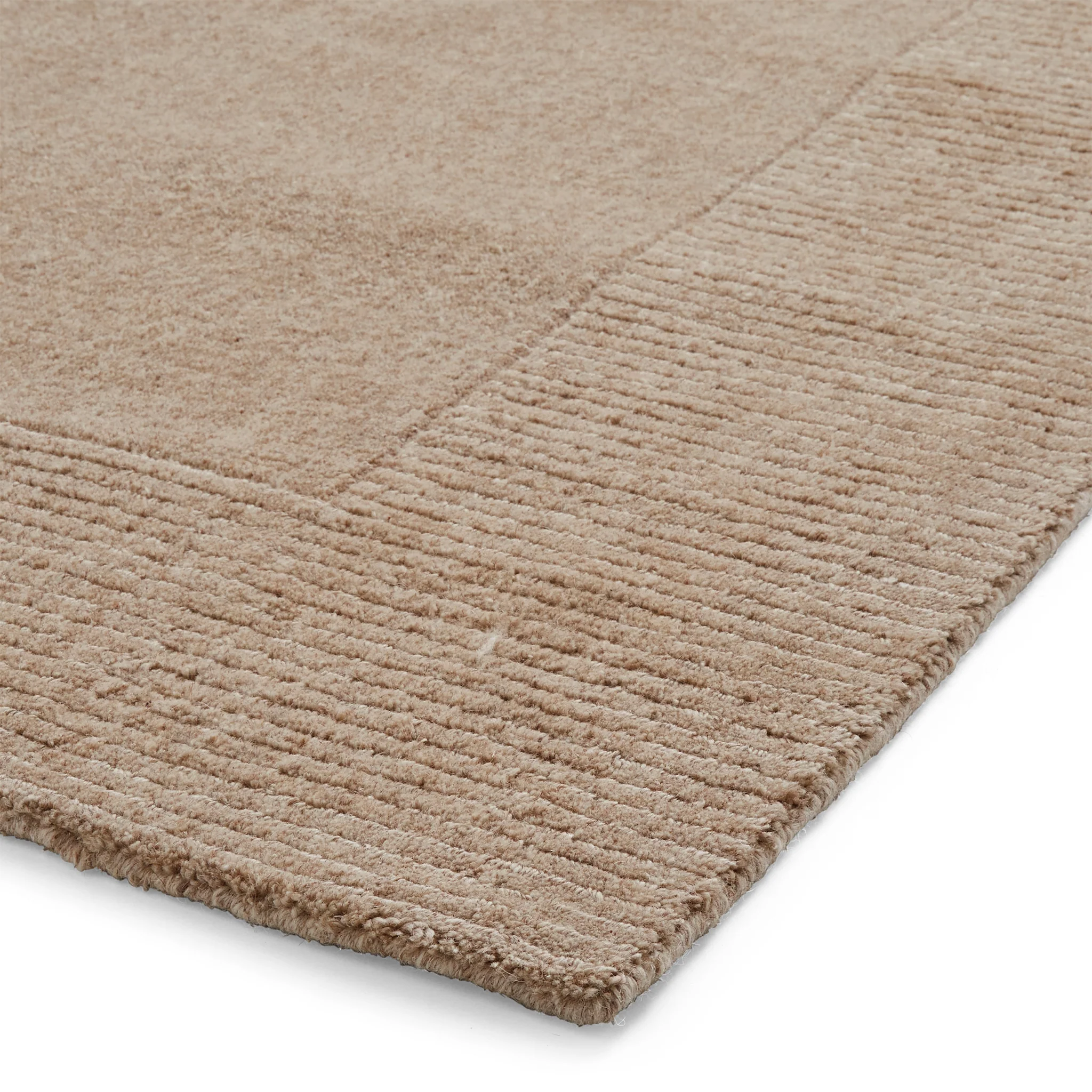 Lauder Plain Wool Border Rug - Image 22