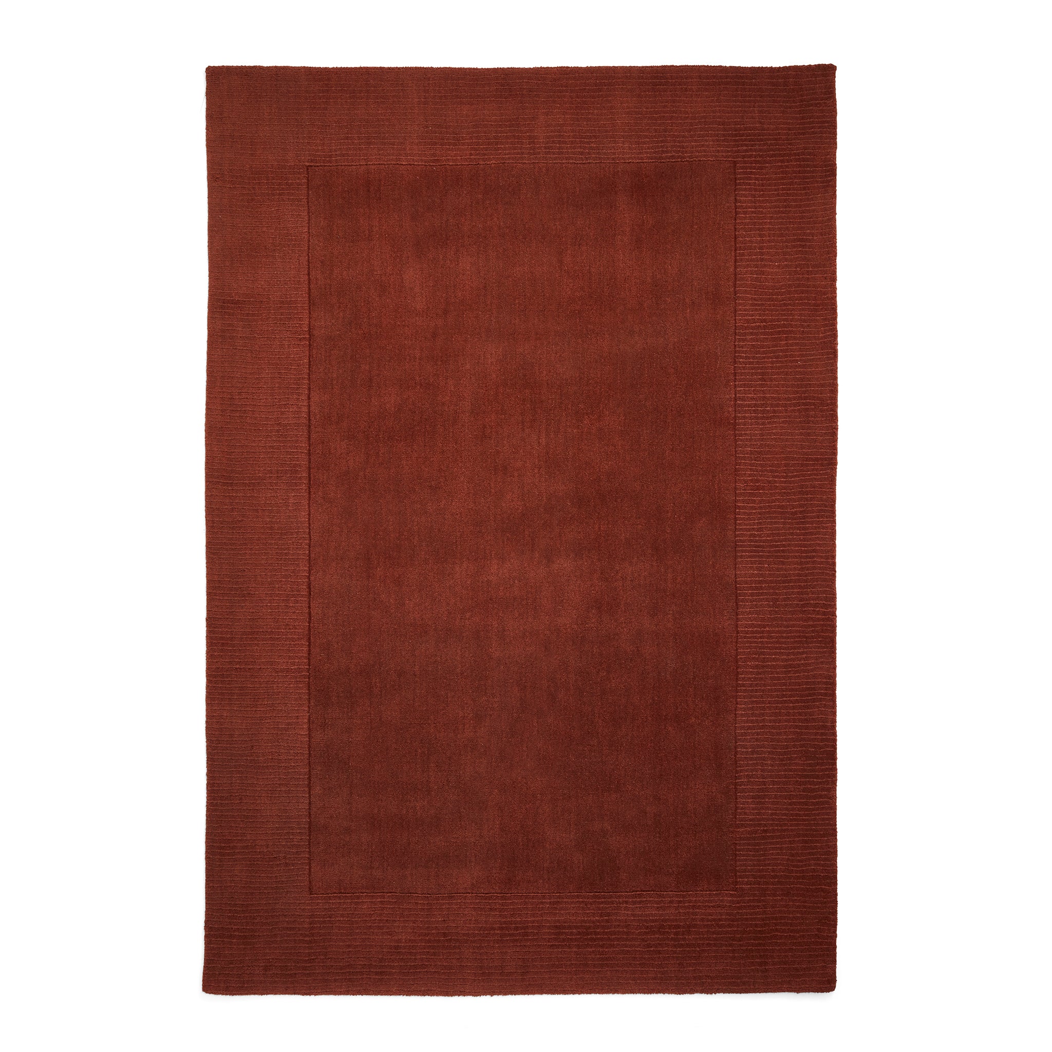 Lauder Plain Wool Border Rug - Image 28