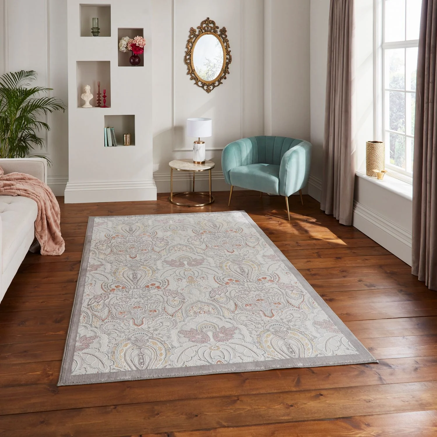 Laurence Llewelyn-Bowen Damask Rug - Image 11