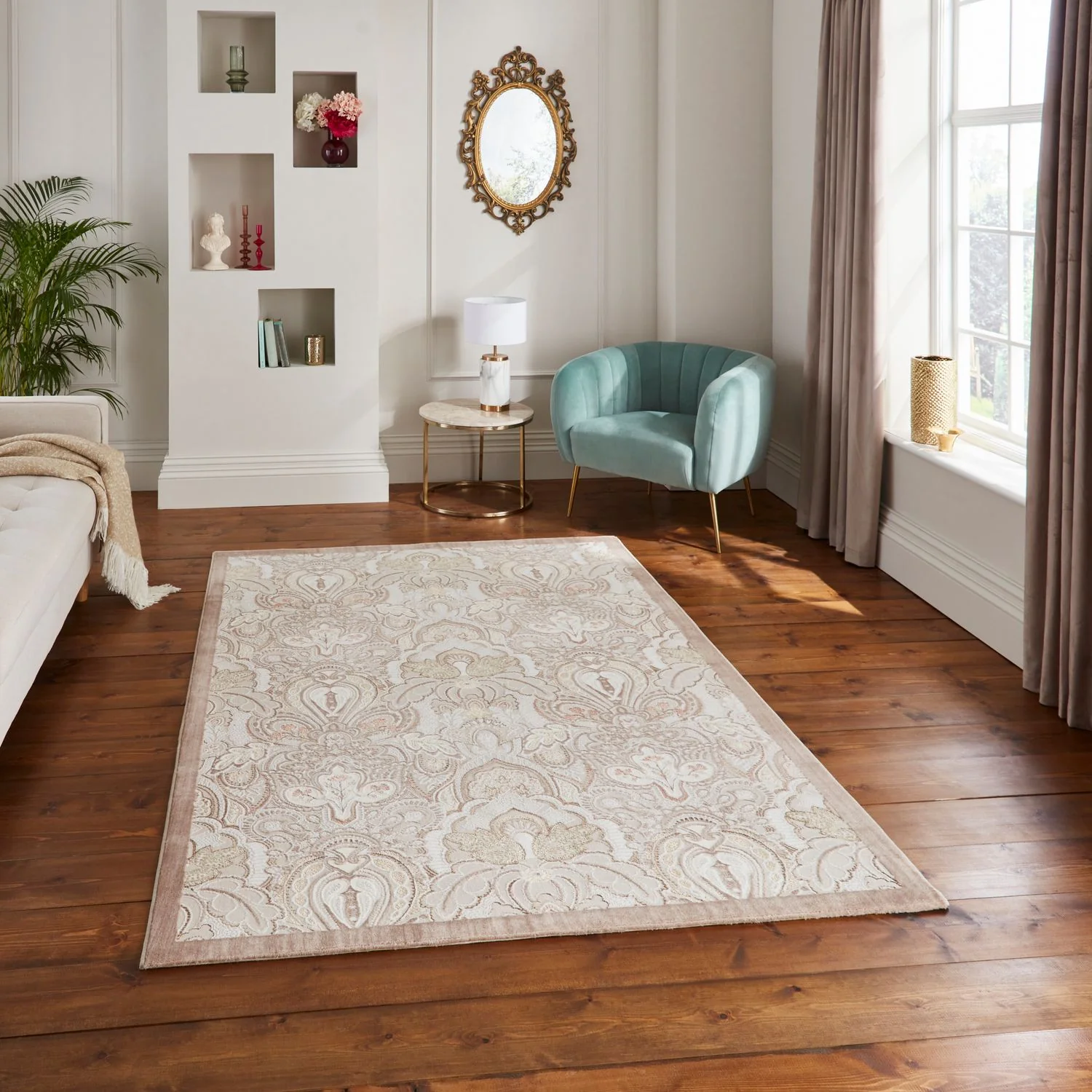 Laurence Llewelyn-Bowen Damask Rug - Image 2