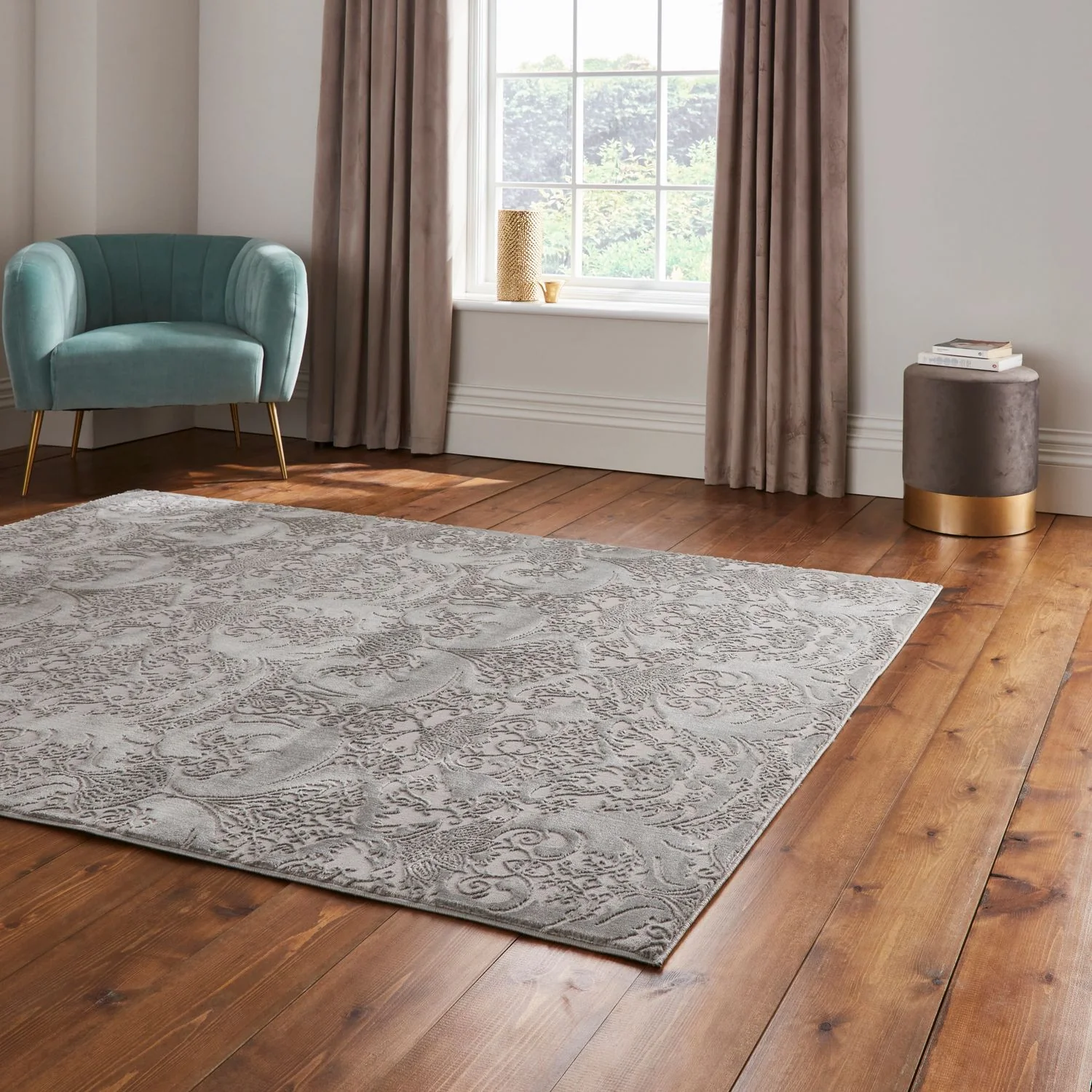 Laurence Llewelyn-Bowen Imperial Metallic Rug - Image 57