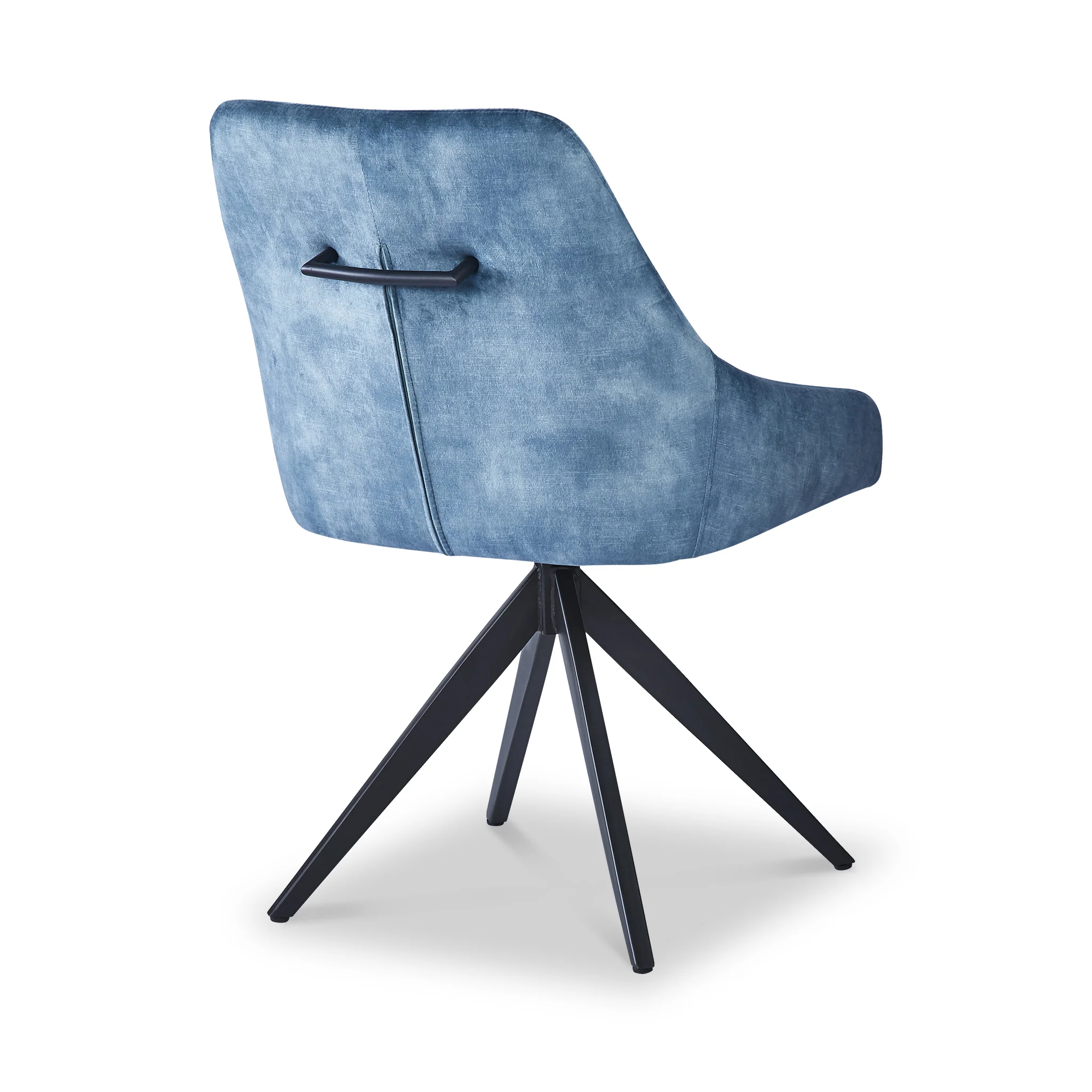 Lawson Velvet Swivel Dining Chair with Black Legs - Image 8