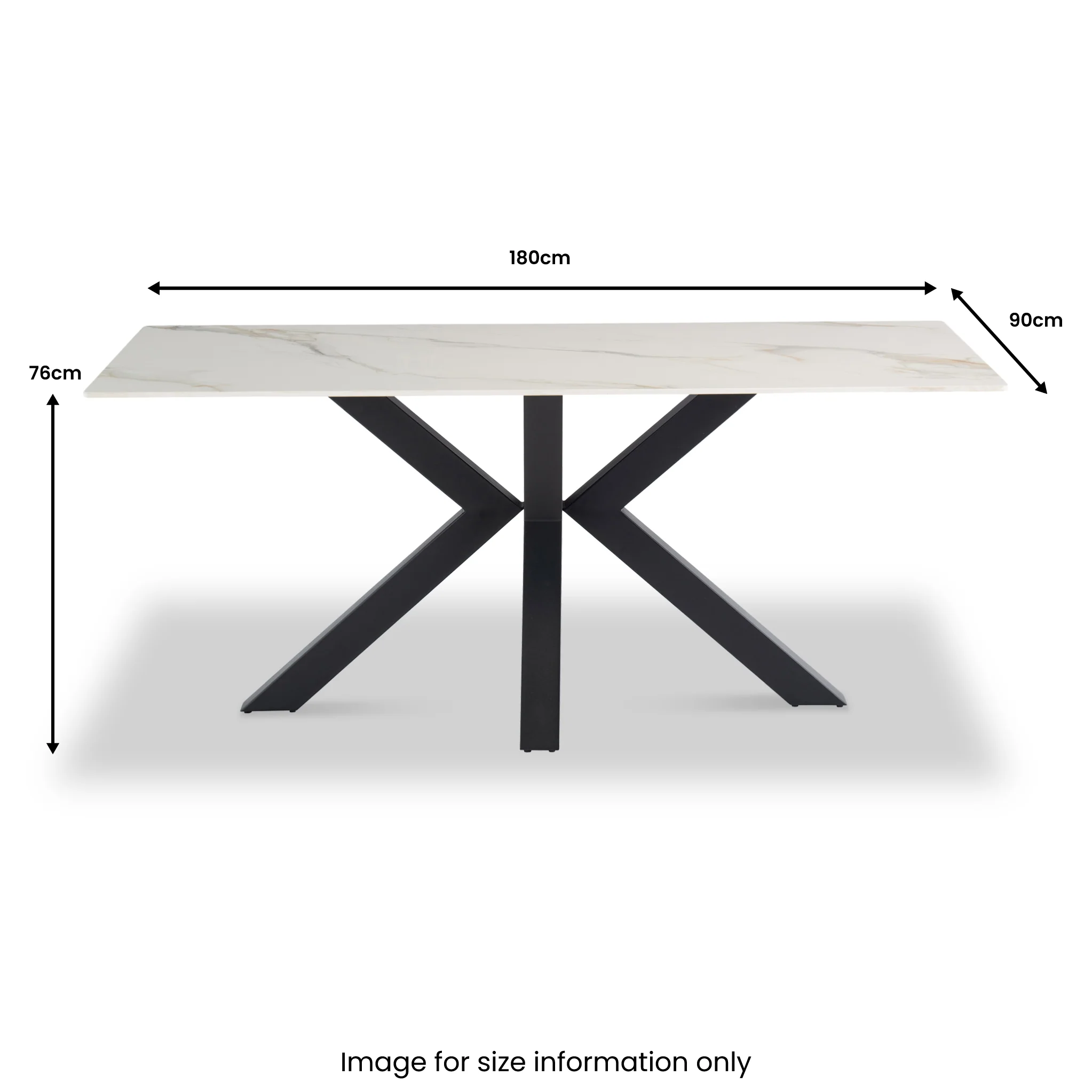 Lena 180cm Kass Gold Sintered Stone Dining Table - Image 6