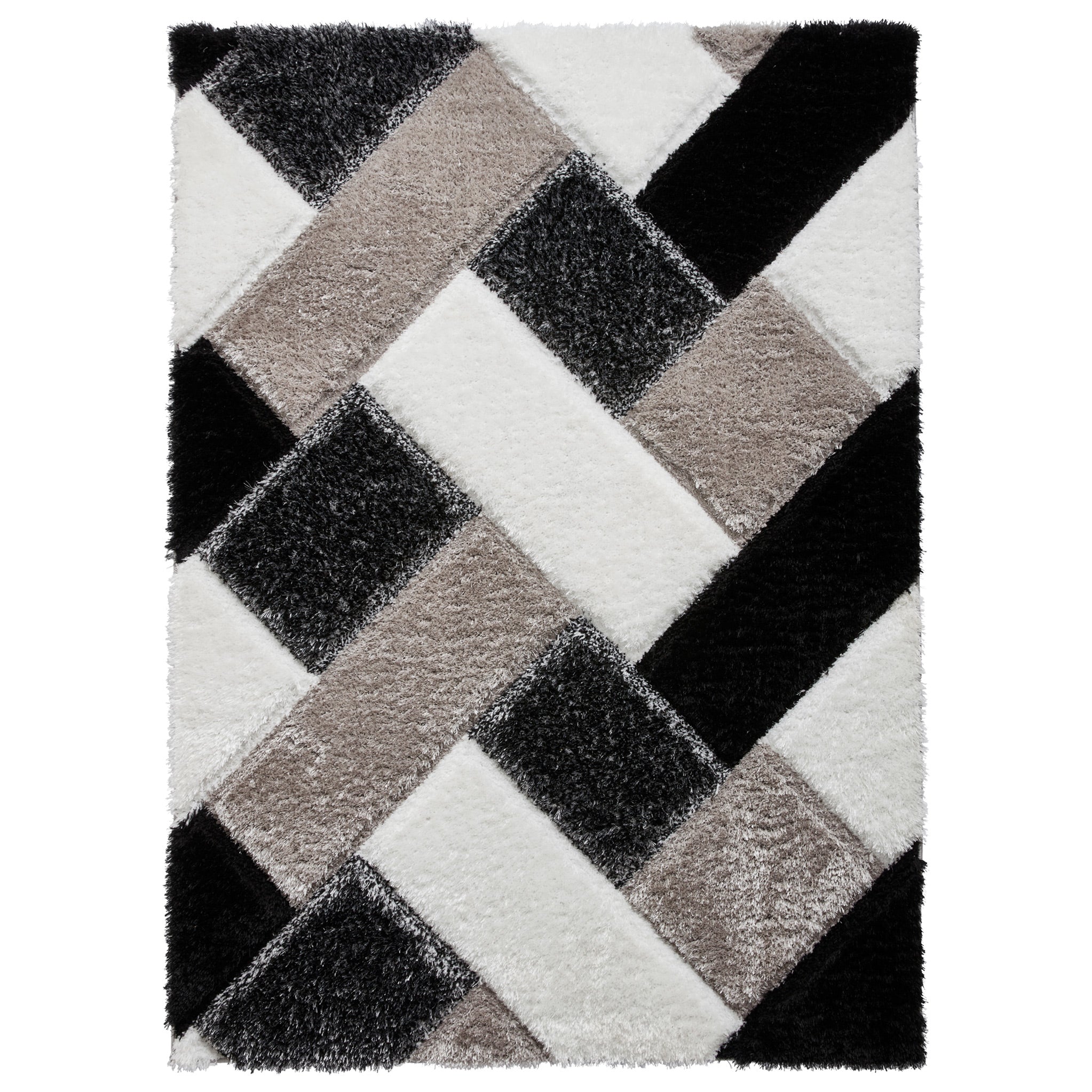 Lennox Geometric Shaggy Rug - Image 9