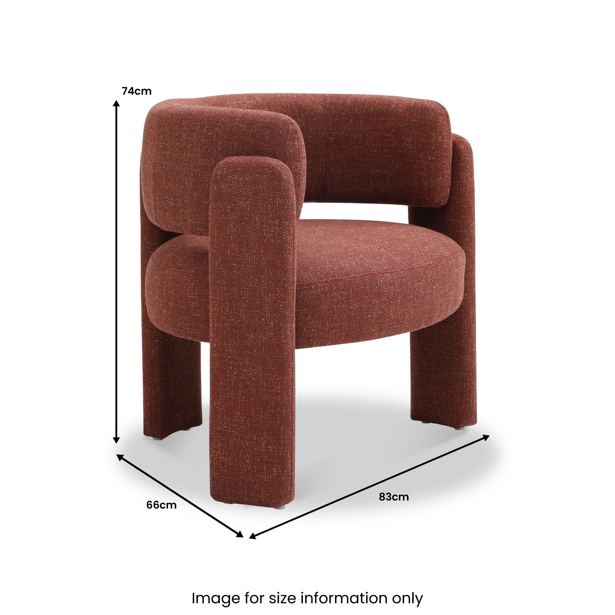 Lenore Curved Armchair - Image 19