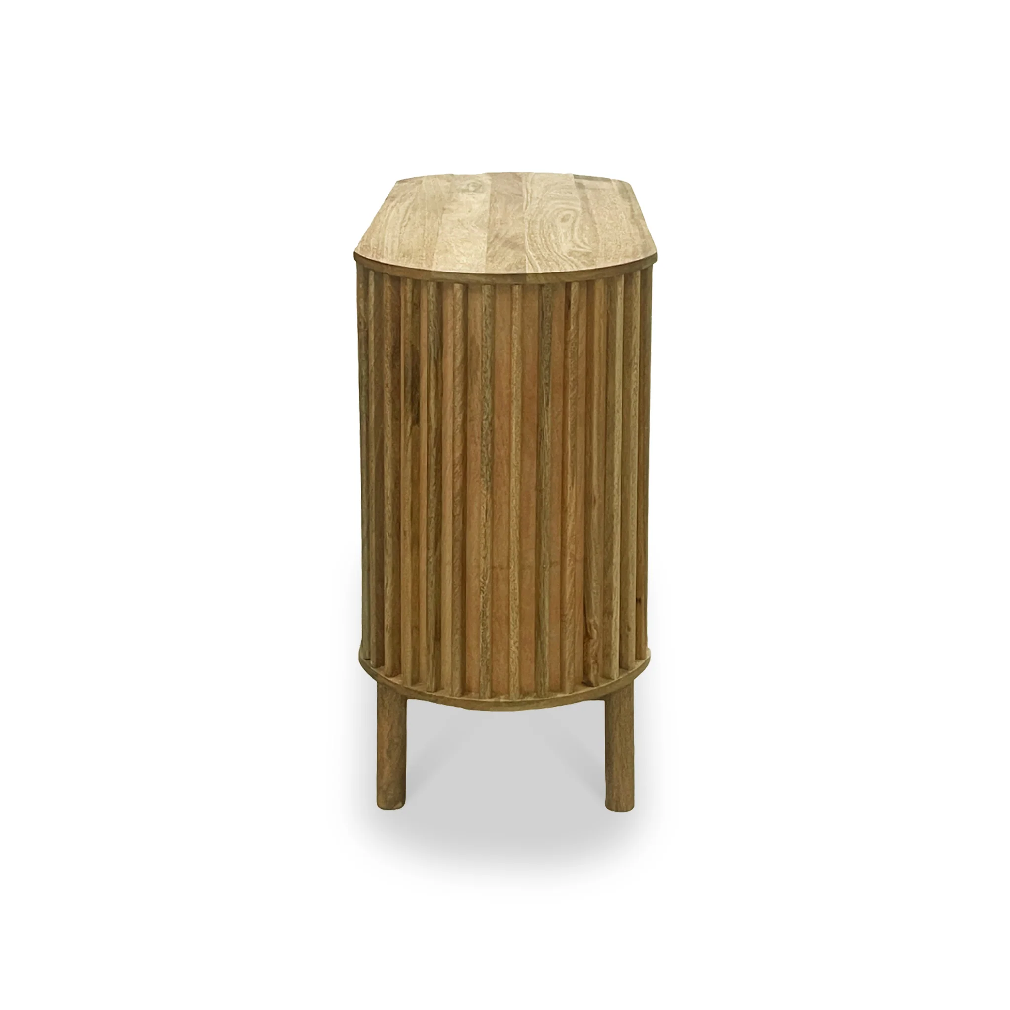 Leo Slatted Mango Wood 2 Door Sideboard - Image 6