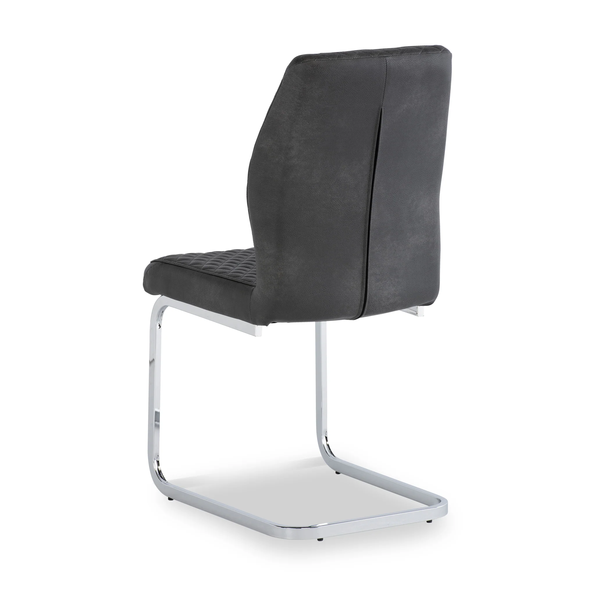 Lewis Faux Leather Quilted Back Dining Chair - Image 7