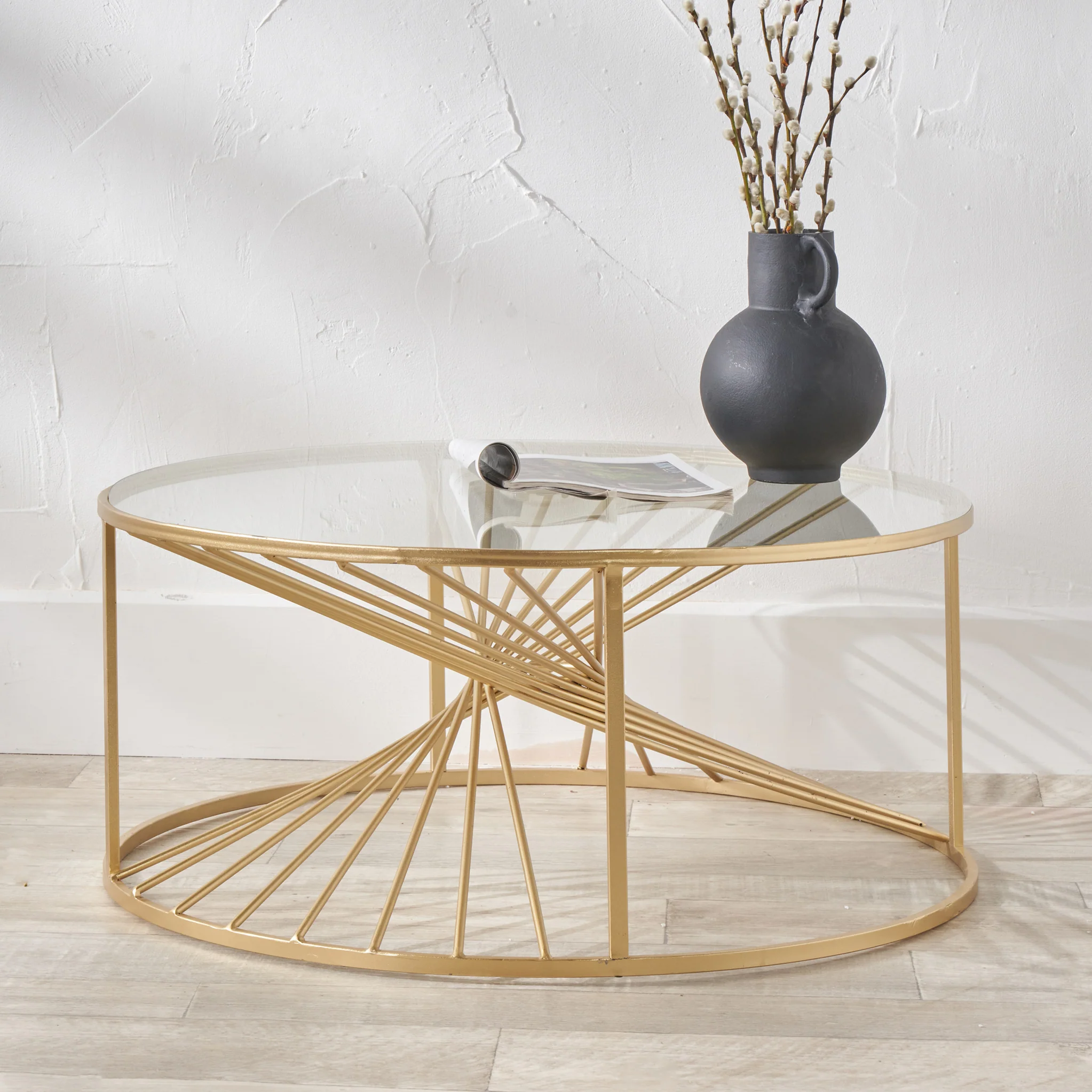 Liberty Gold Metal Coffee Table - Image 2