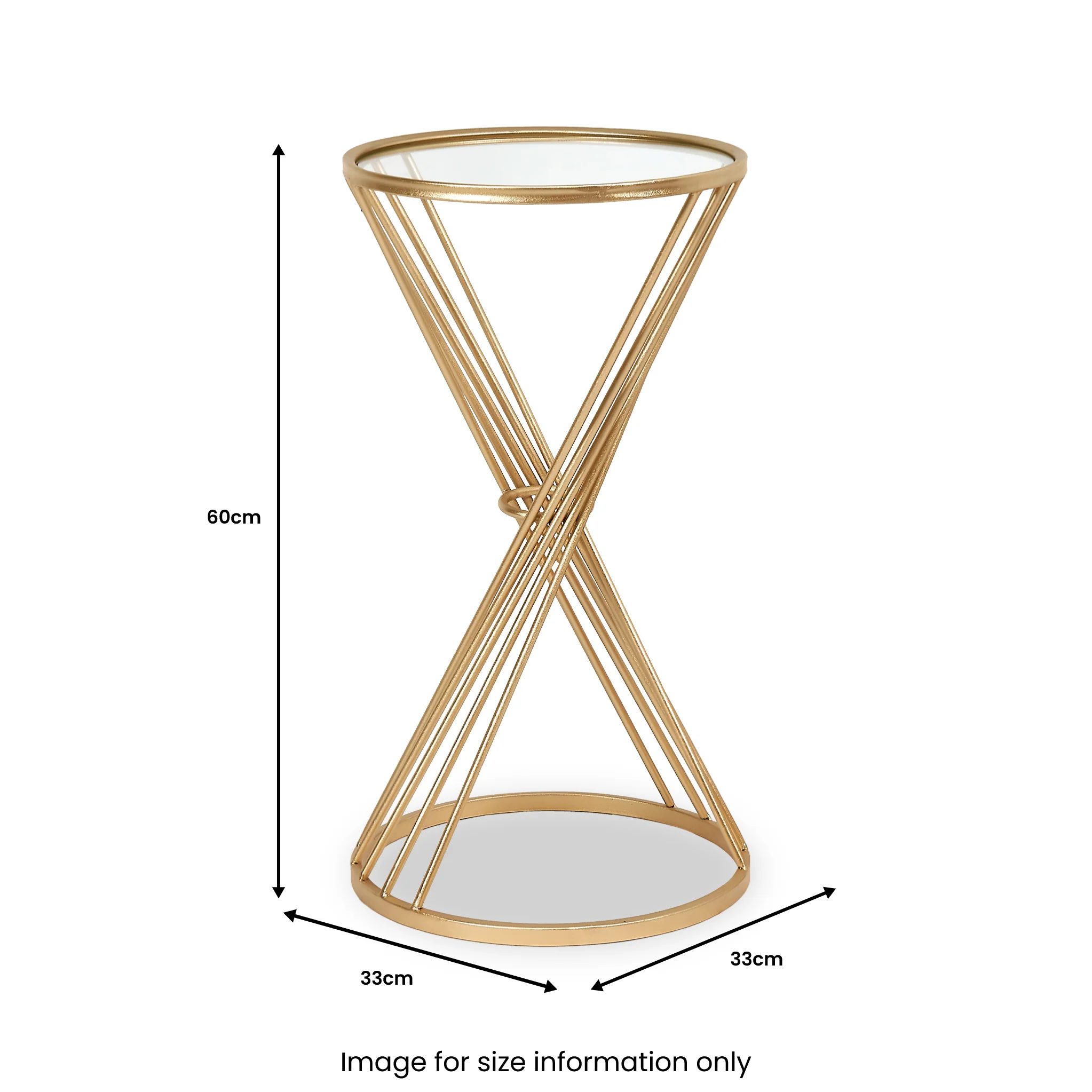 Liberty Gold Metal Side Table - Image 10