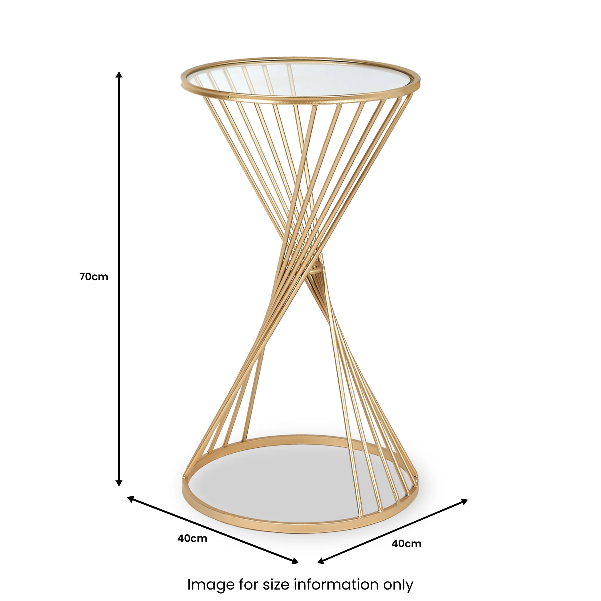 Liberty Gold Metal Side Table - Image 11