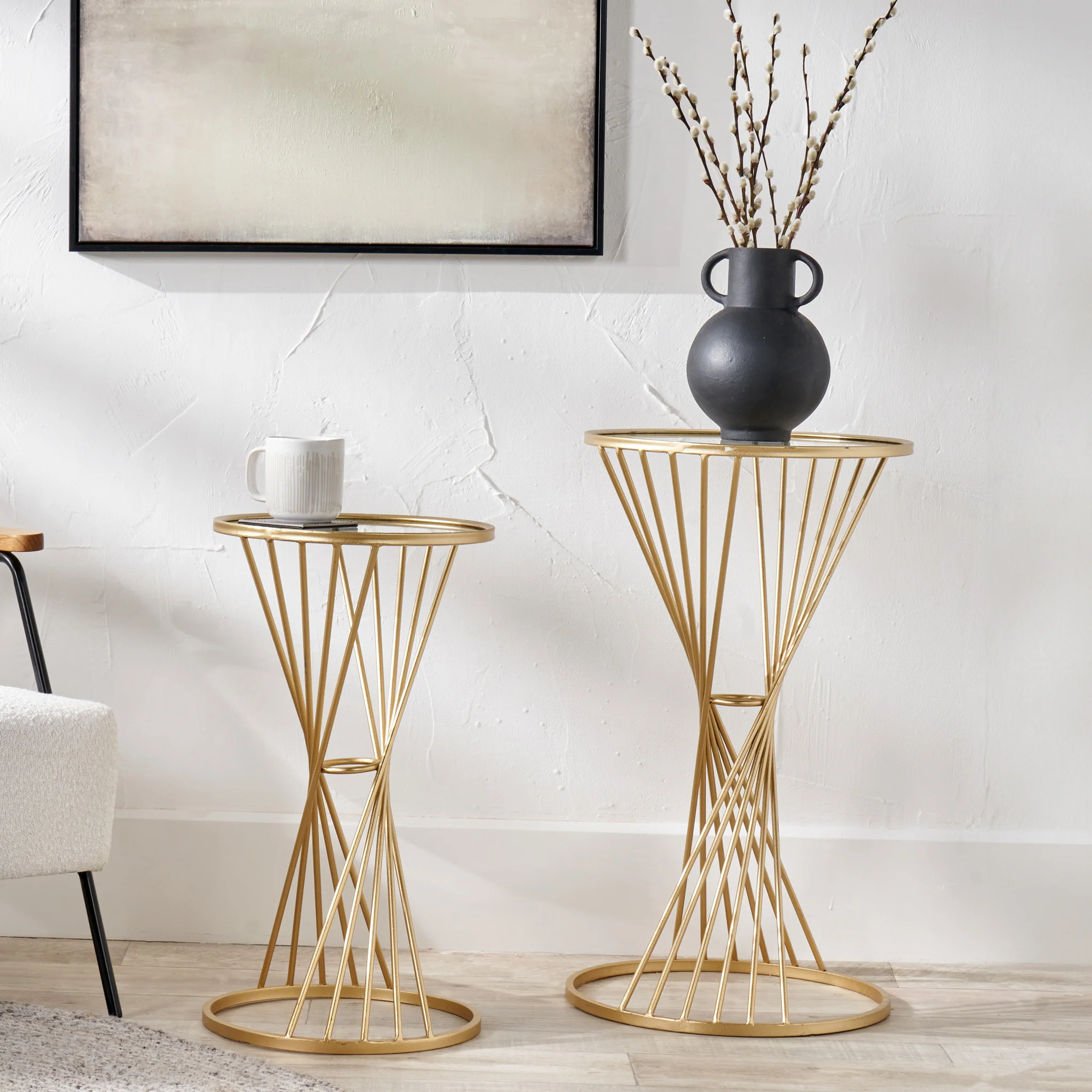 Liberty Gold Metal Side Table - Image 2