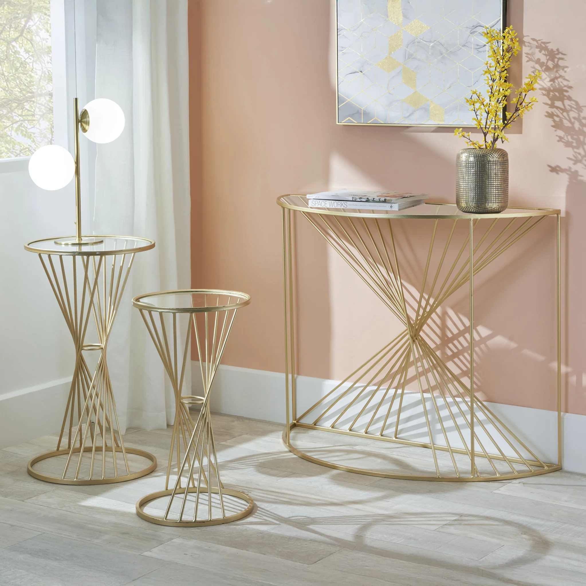 Liberty Gold Metal Side Table - Image 9
