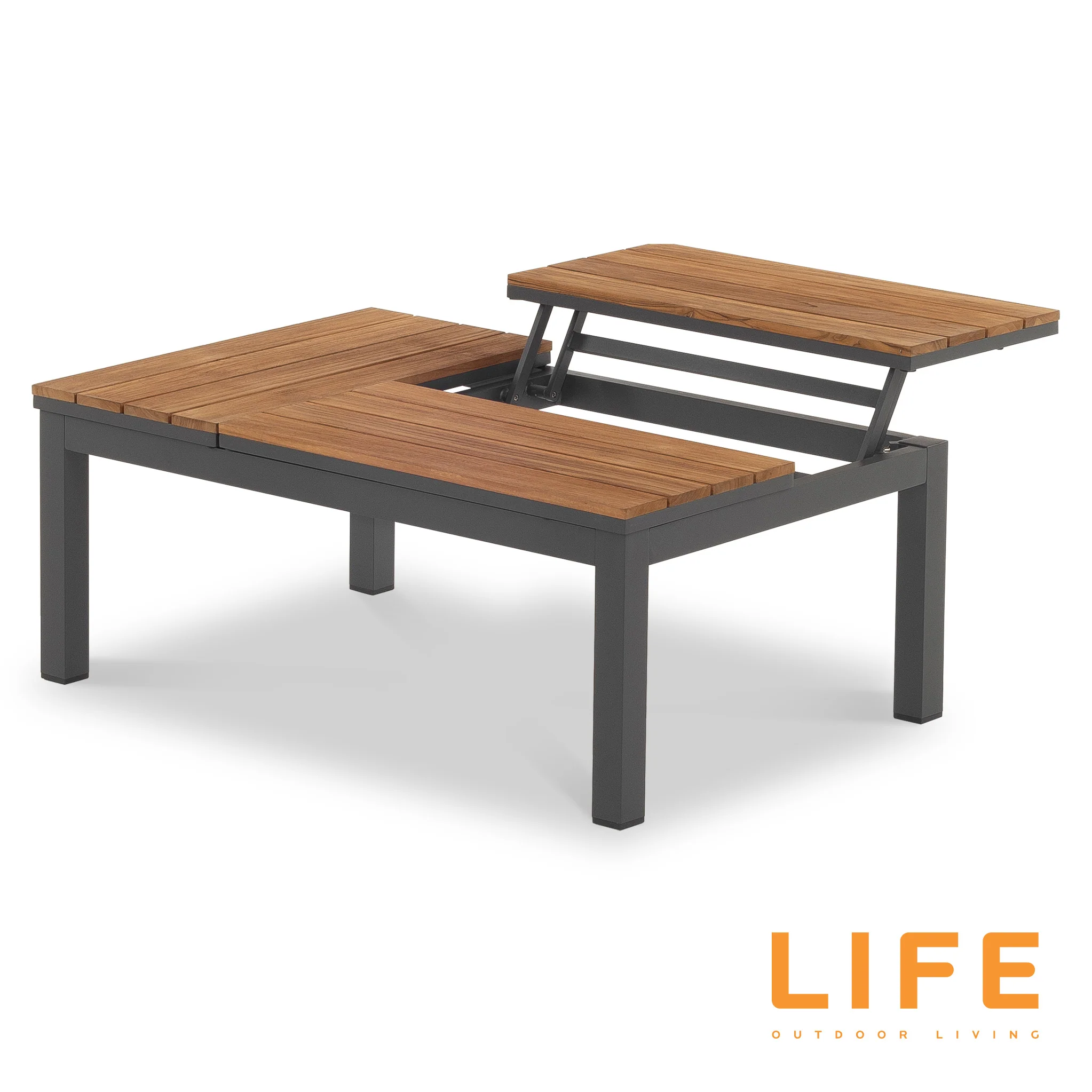 LIFE Soho Lounge Set with Teak Lift Up Coffee Table - Image 8
