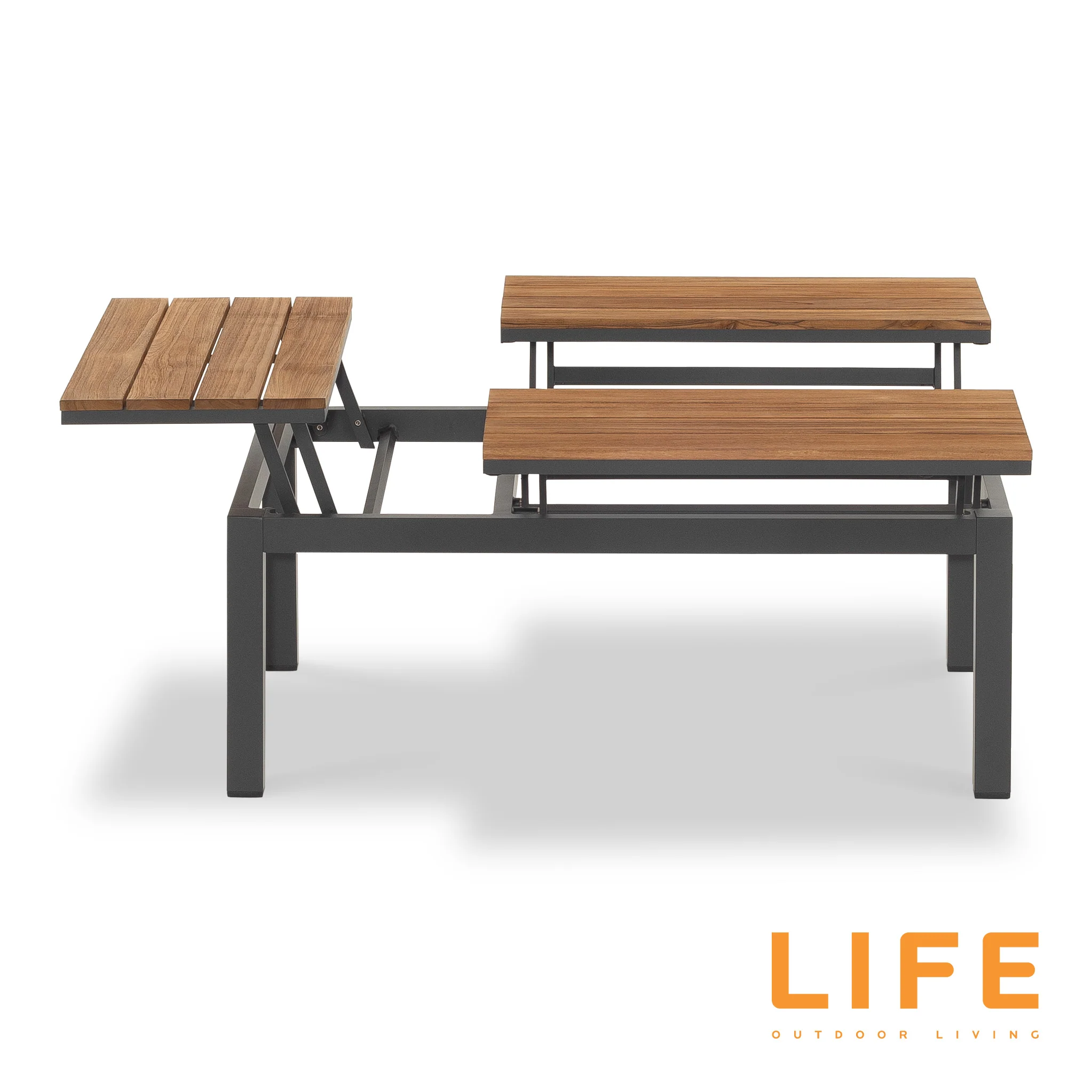 LIFE Soho Lounge Set with Teak Lift Up Coffee Table - Image 9