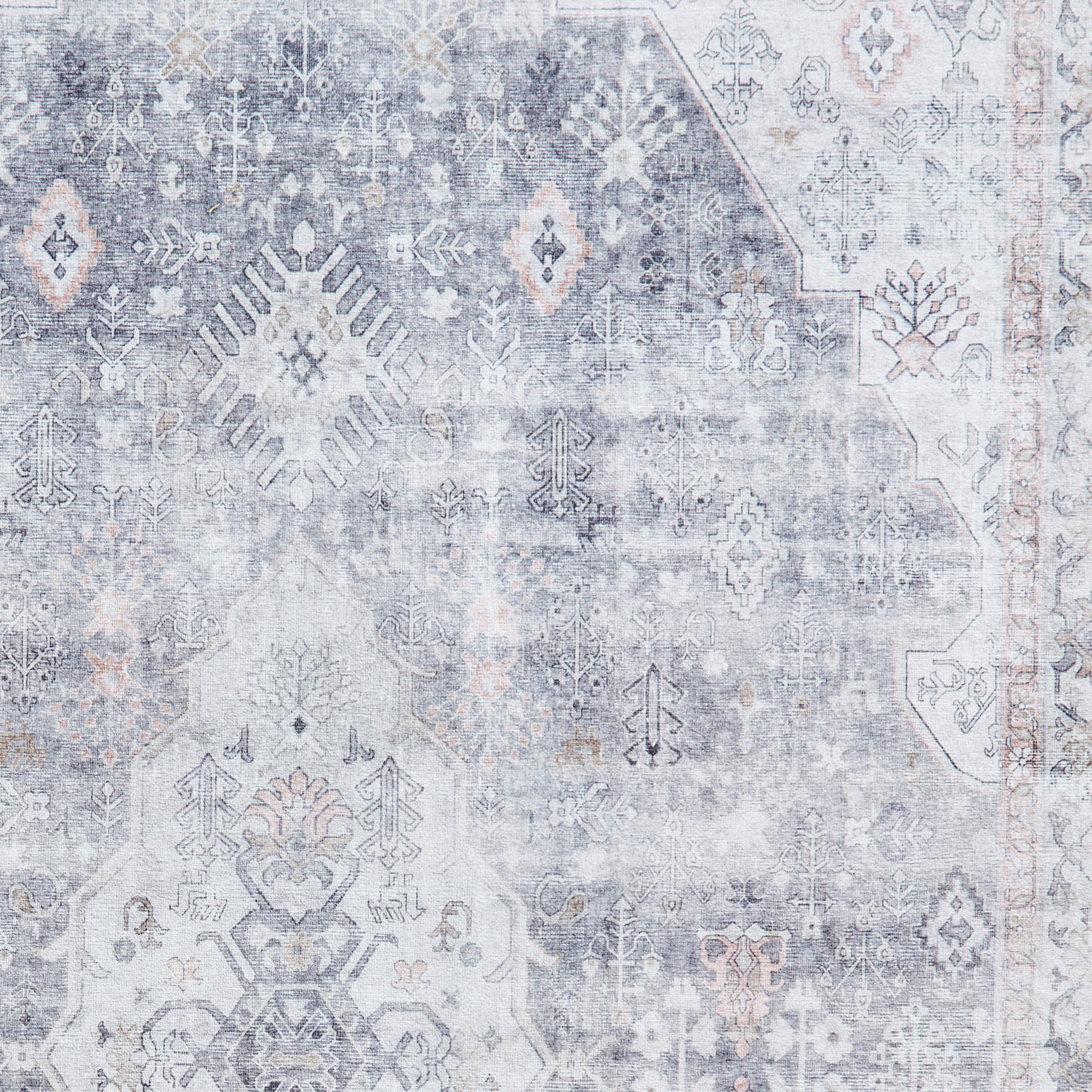 Lincoln Distressed Medallion Rug - Image 12