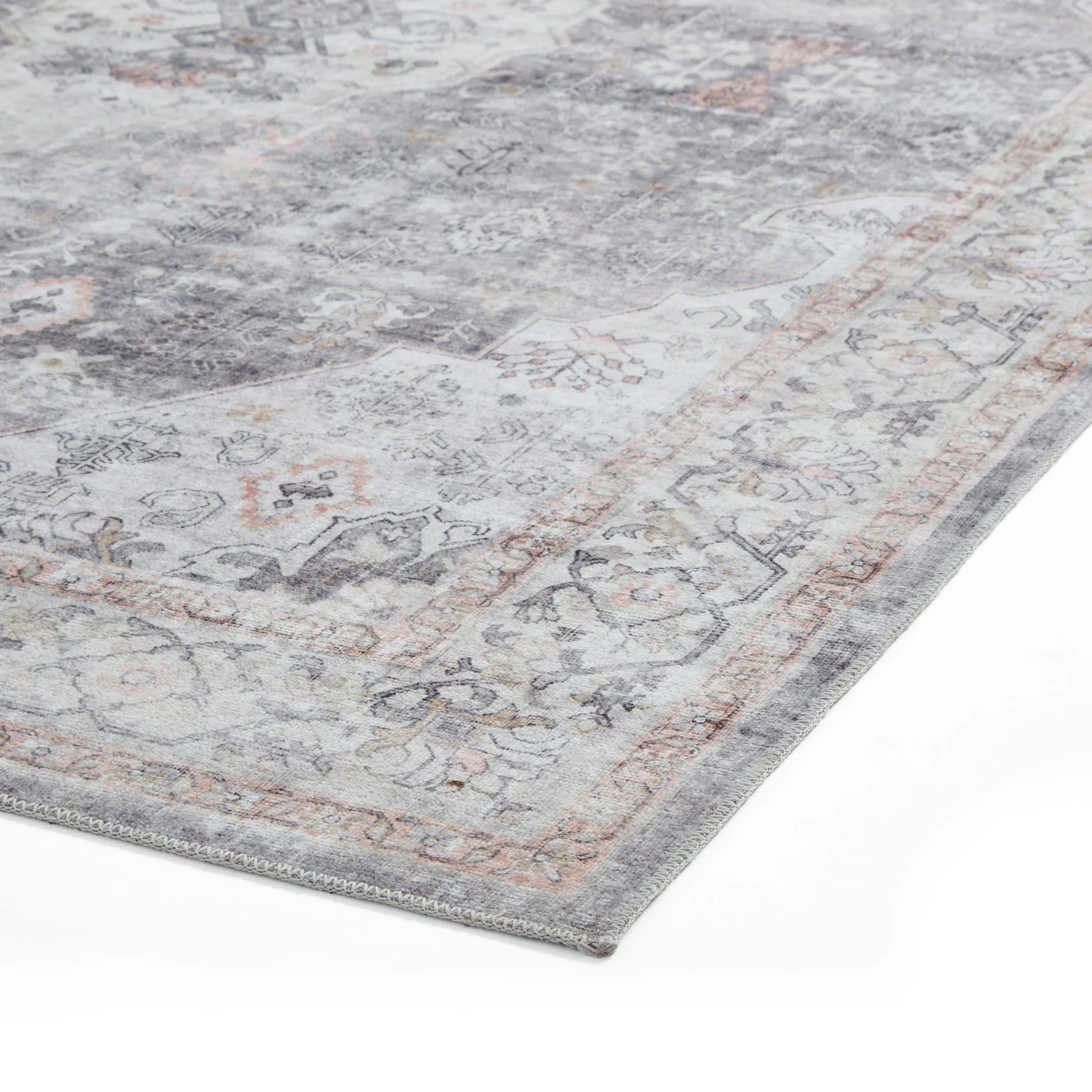 Lincoln Distressed Medallion Rug - Image 14