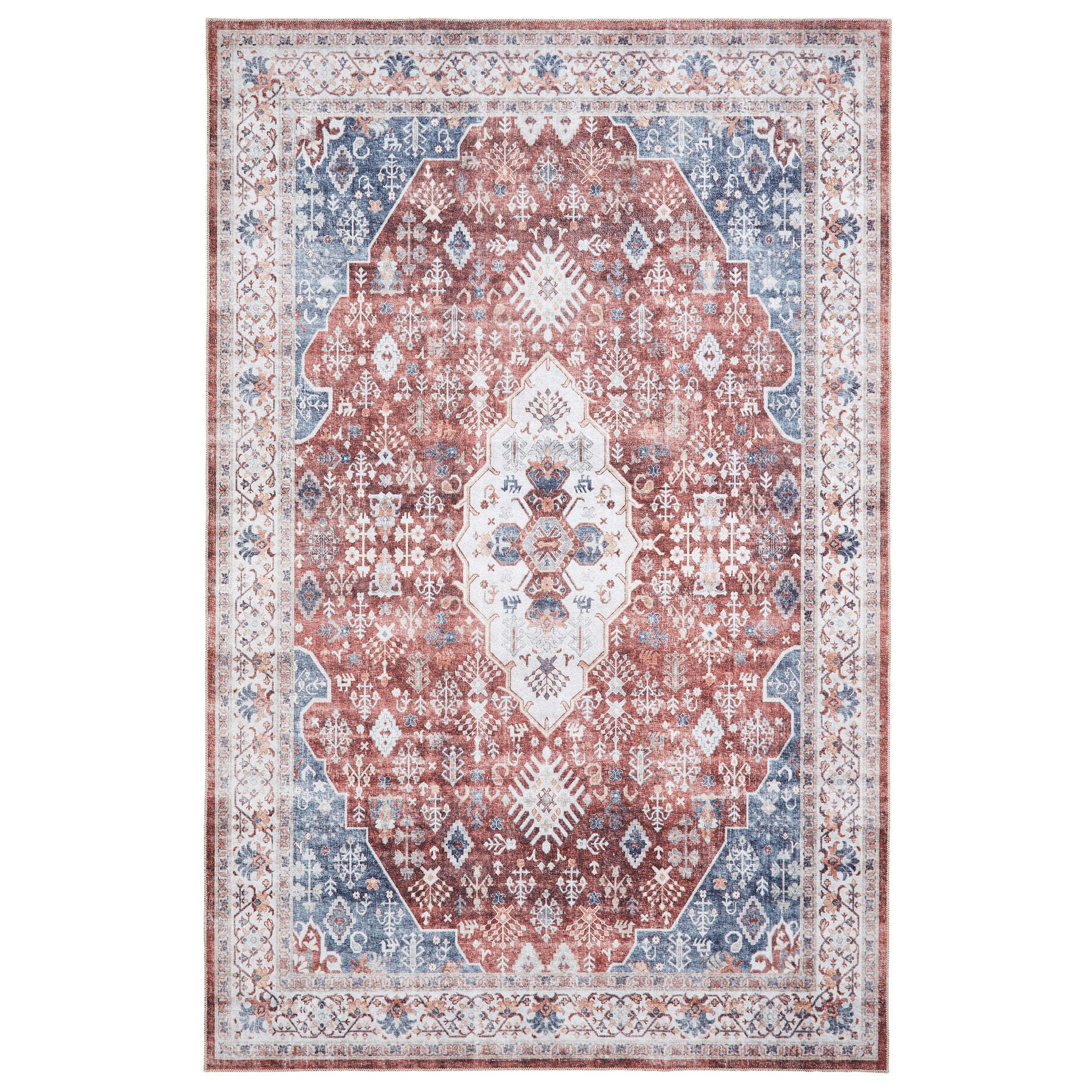 Lincoln Distressed Medallion Rug - Image 16