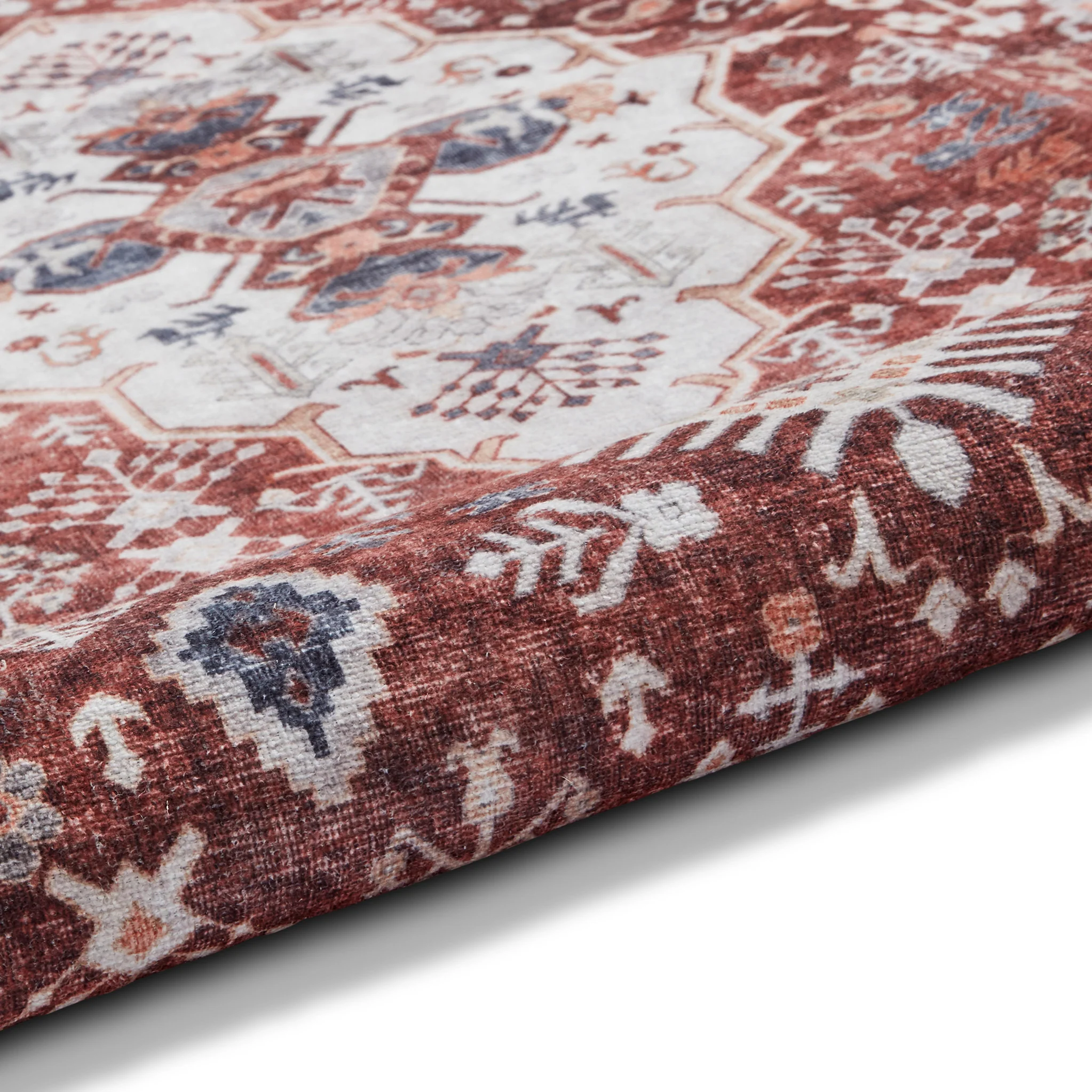 Lincoln Distressed Medallion Rug - Image 19