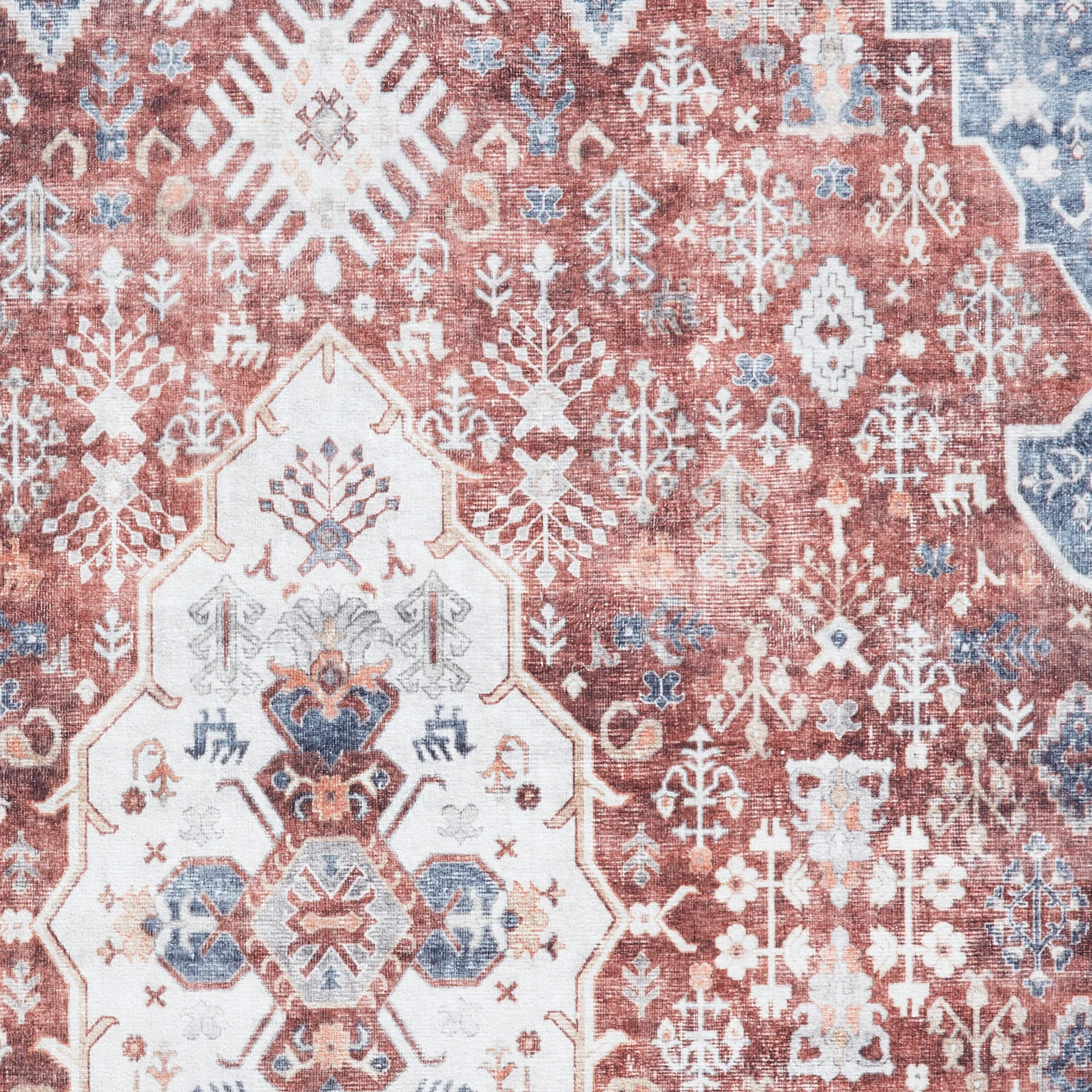 Lincoln Distressed Medallion Rug - Image 21