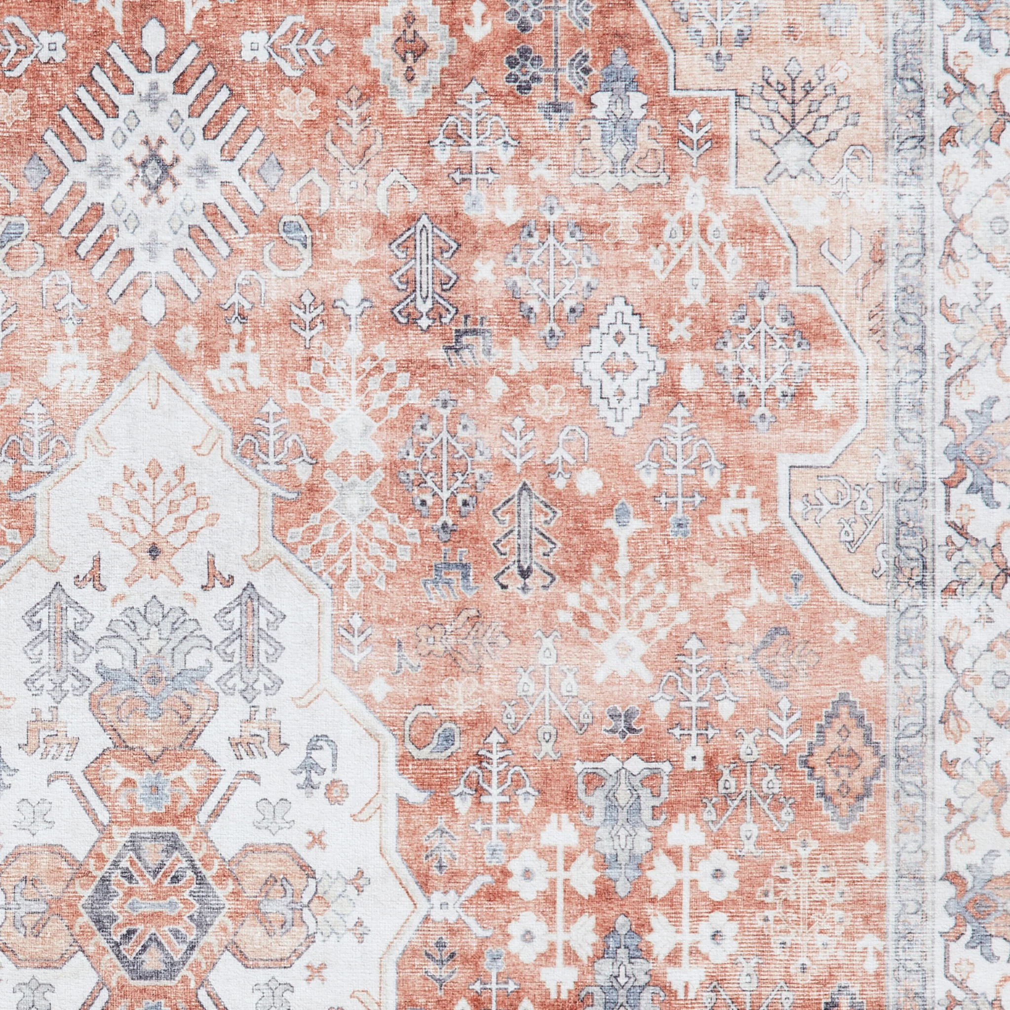 Lincoln Distressed Medallion Rug - Image 30