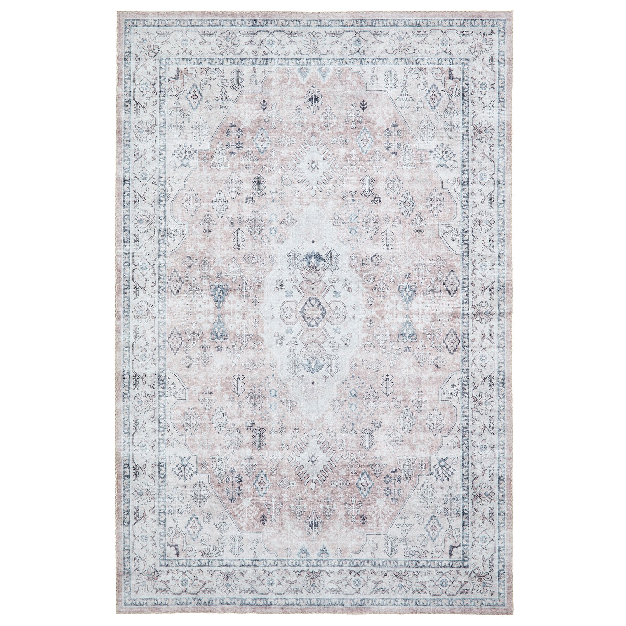 Lincoln Distressed Medallion Rug - Image 40